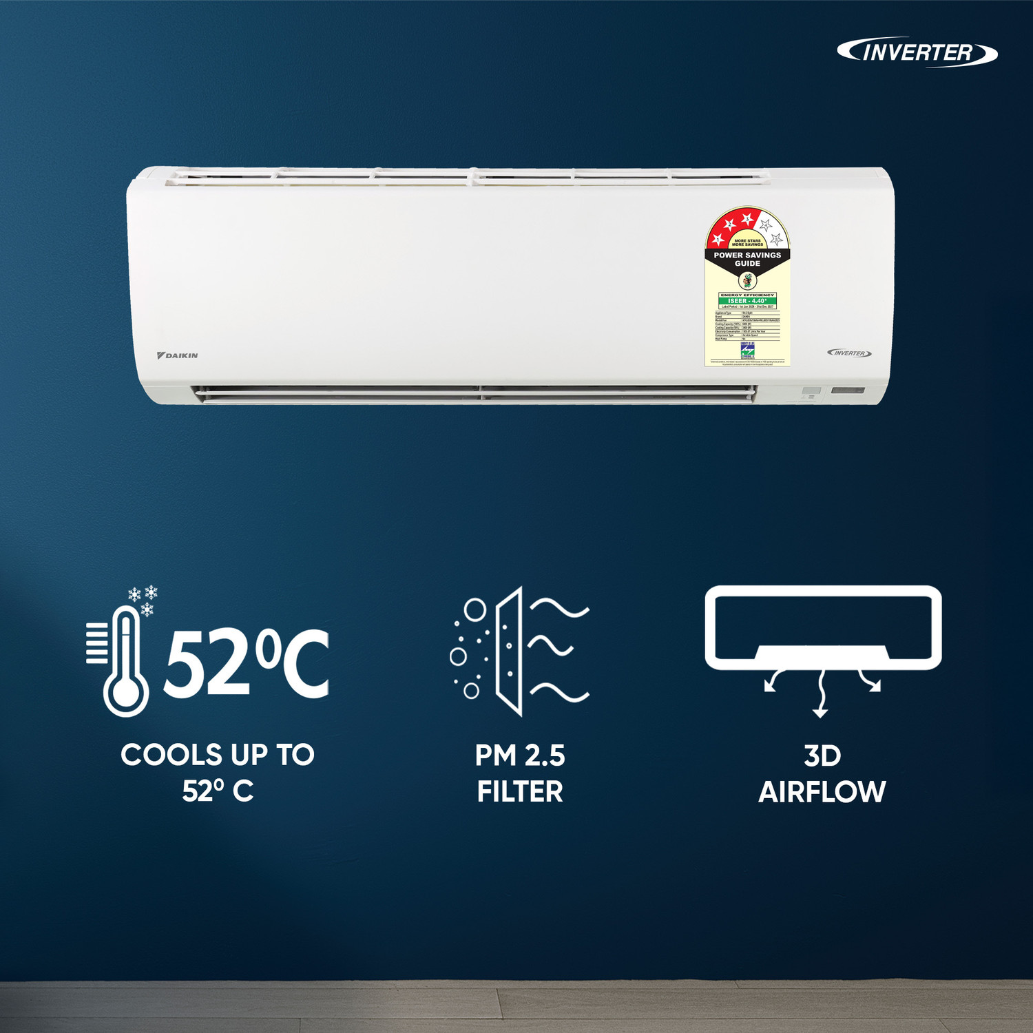 Image of Daikin 2026 Model 1.8 Ton 3 Star Split Inverter AC