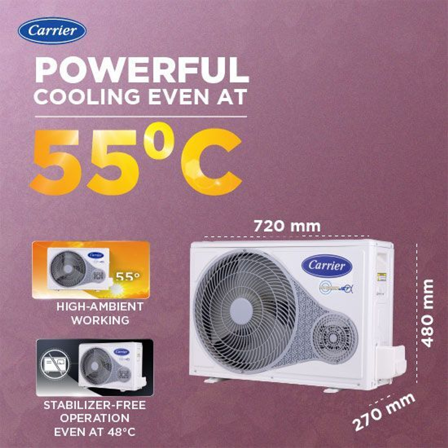 Image of CARRIER 2025 Model 1.5 Ton 3 Star Split Inverter with Wi-fi AC
