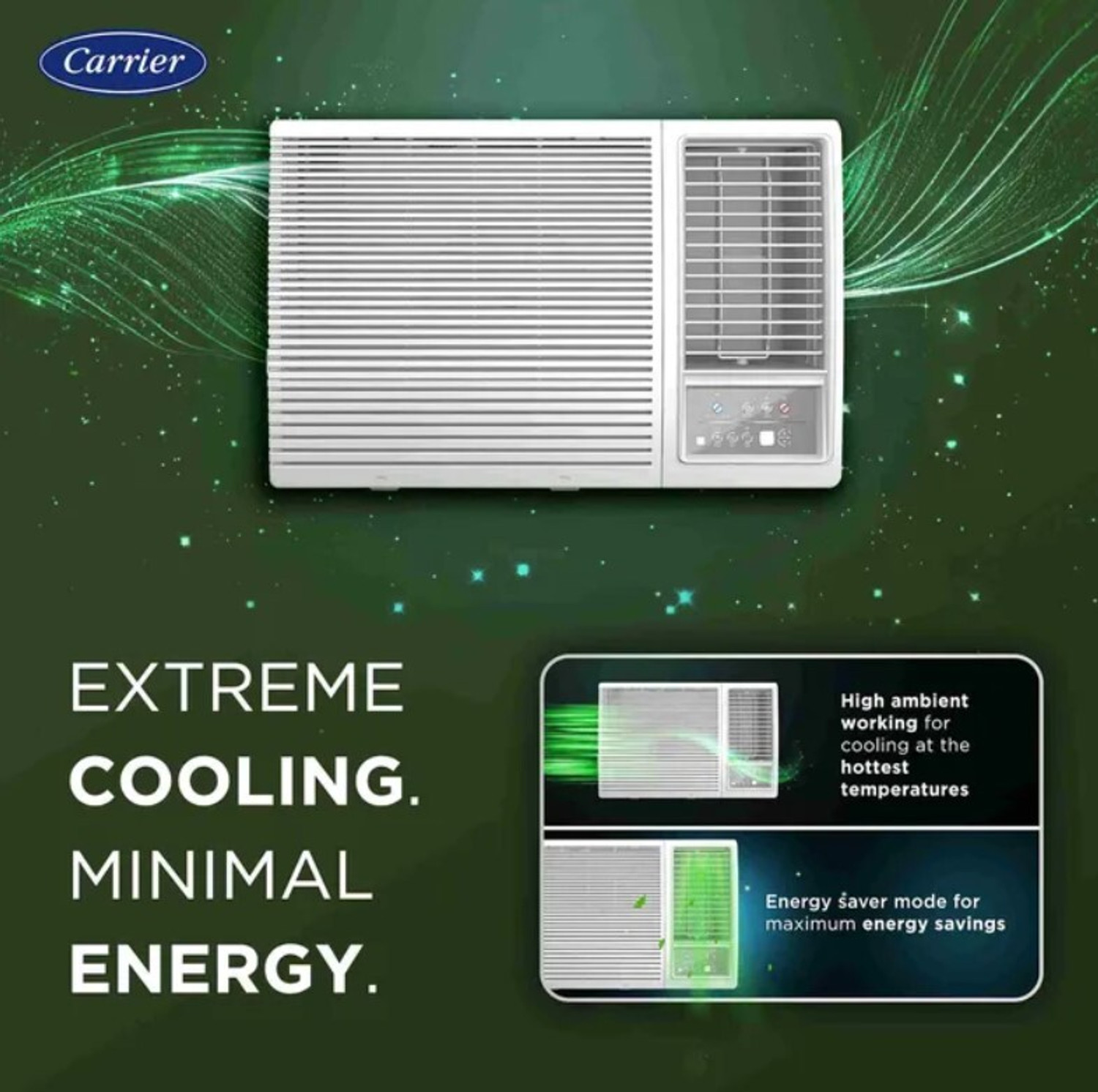 Image of CARRIER 2025 Model 1.5 Ton 3 Star Window Inverter AC