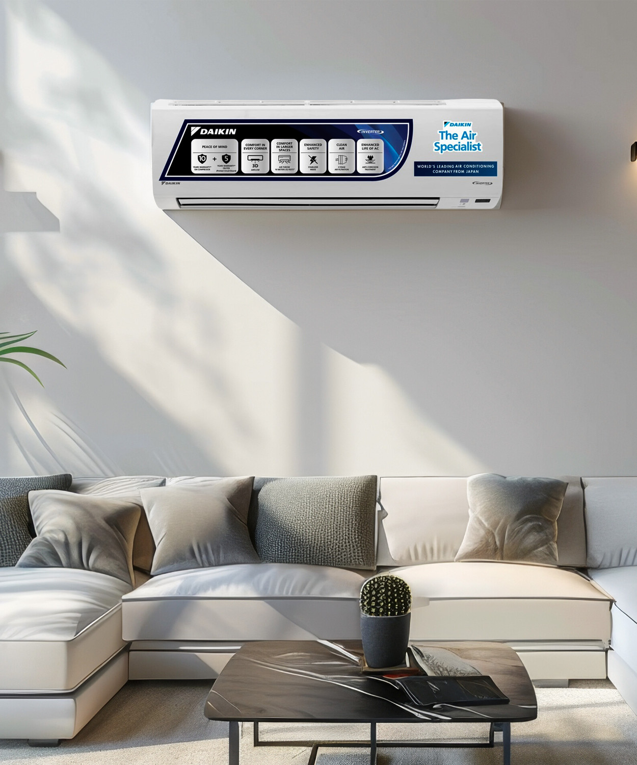 Image of Daikin 2023 Model 1.8 Ton 3 Star Split Inverter AC