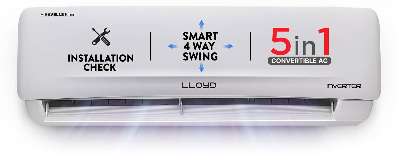 Lloyd 2025 Model 1 Ton 3 Star Split Inverter AC