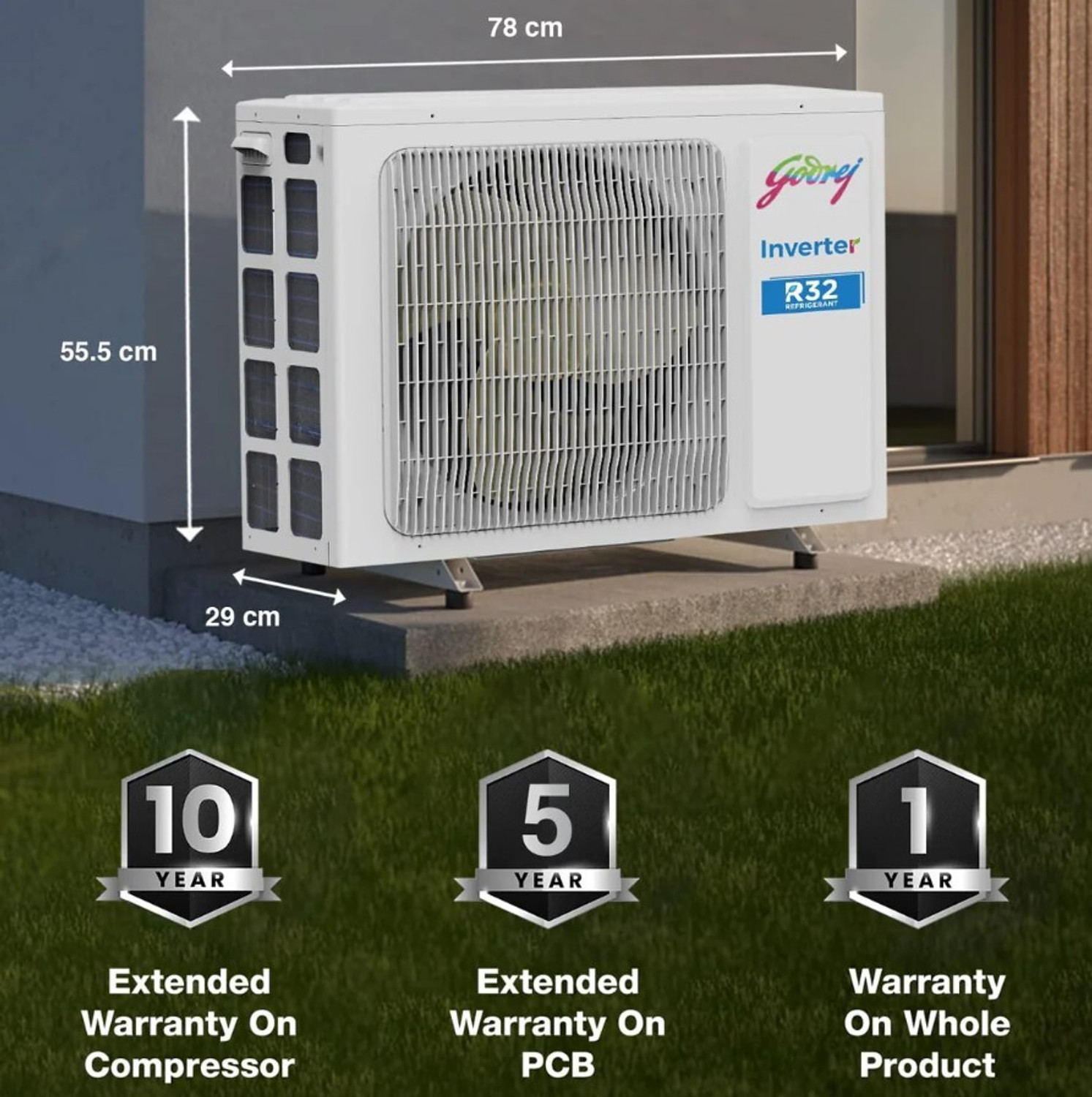 Image of Godrej 2025 Model 1.5 Ton 5 Star Split Inverter AC