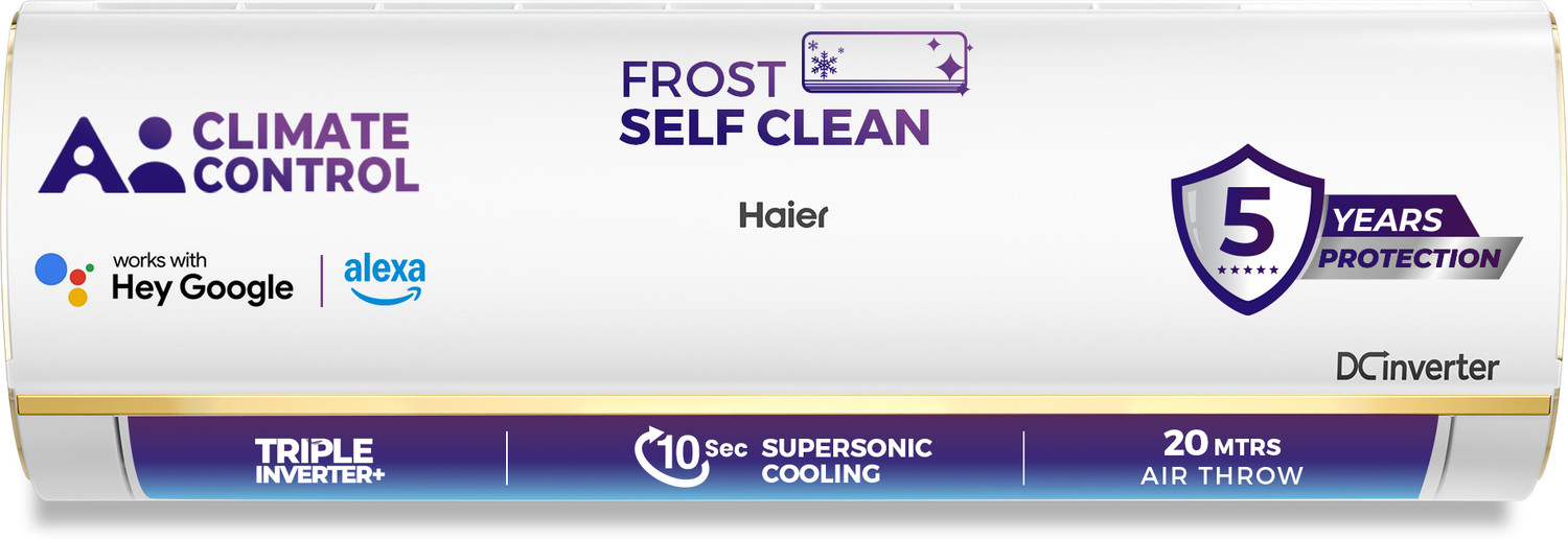 Image of Haier 2025 Model 1.5 Ton 4 Star Split Triple Inverter with Wi-fi AC