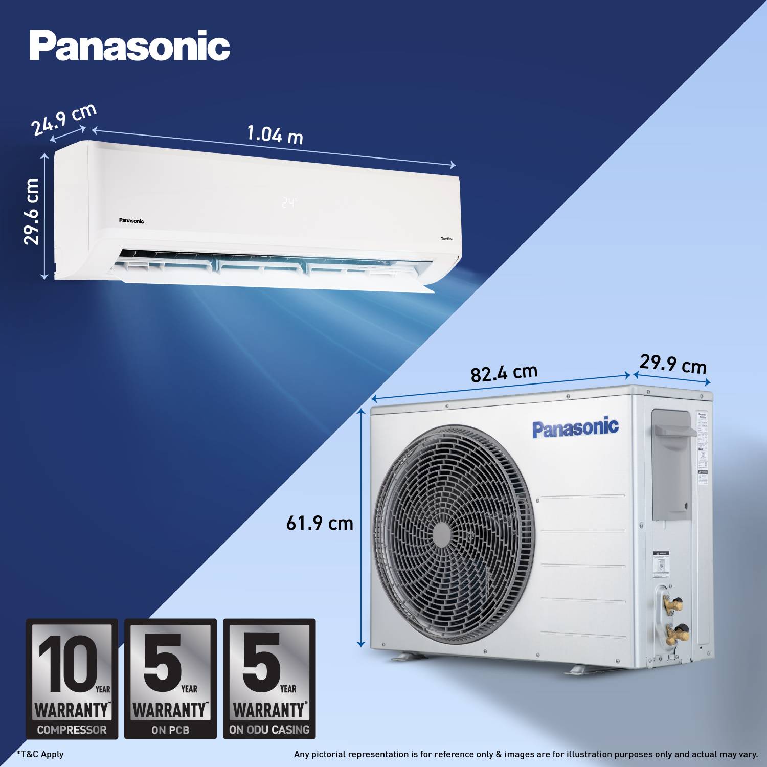 Panasonic 2026 2 Ton 3 Star Split Inverter AC - Image 4
