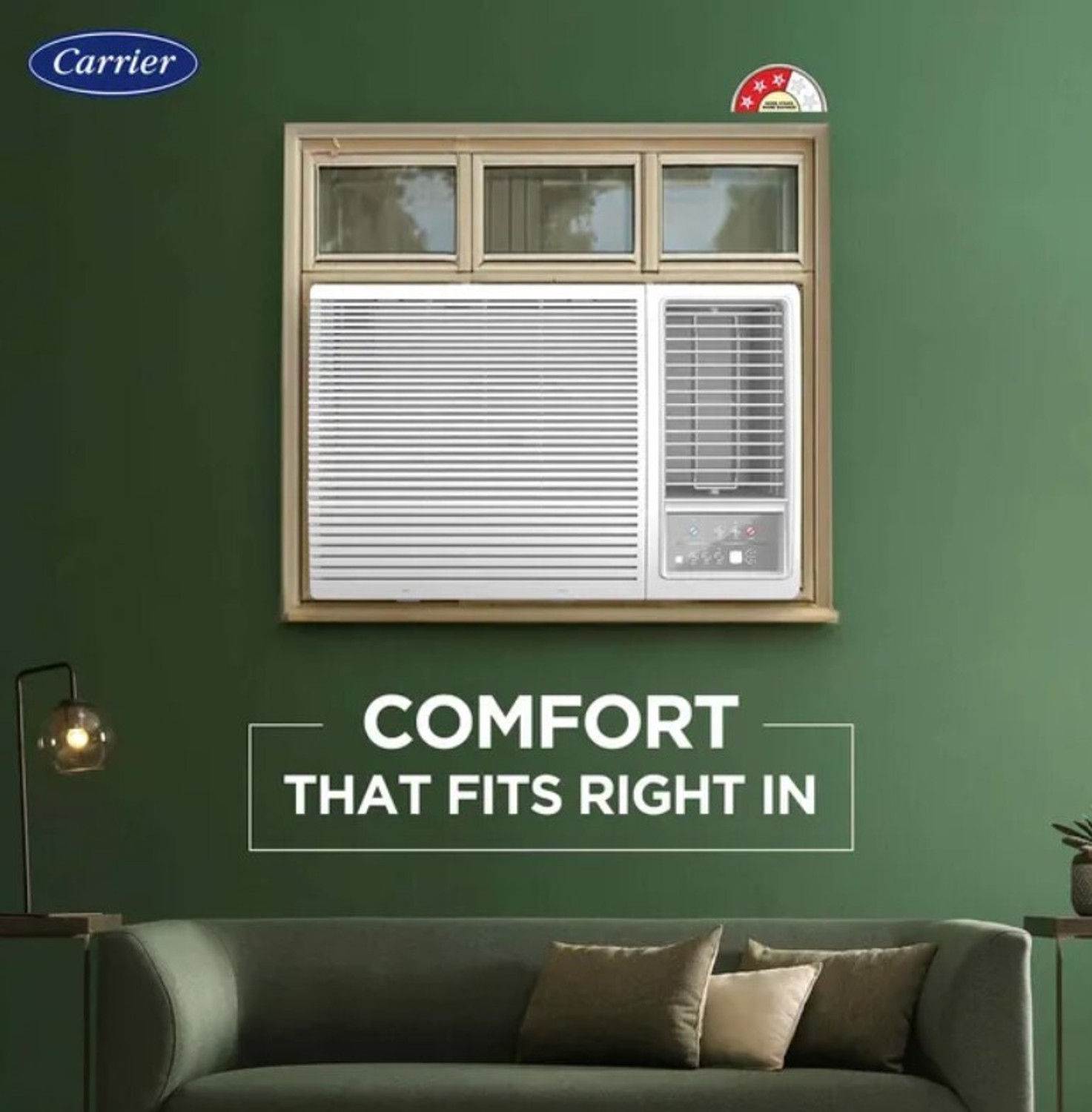 Image of CARRIER 2025 Model 1.5 Ton 3 Star Window Inverter AC