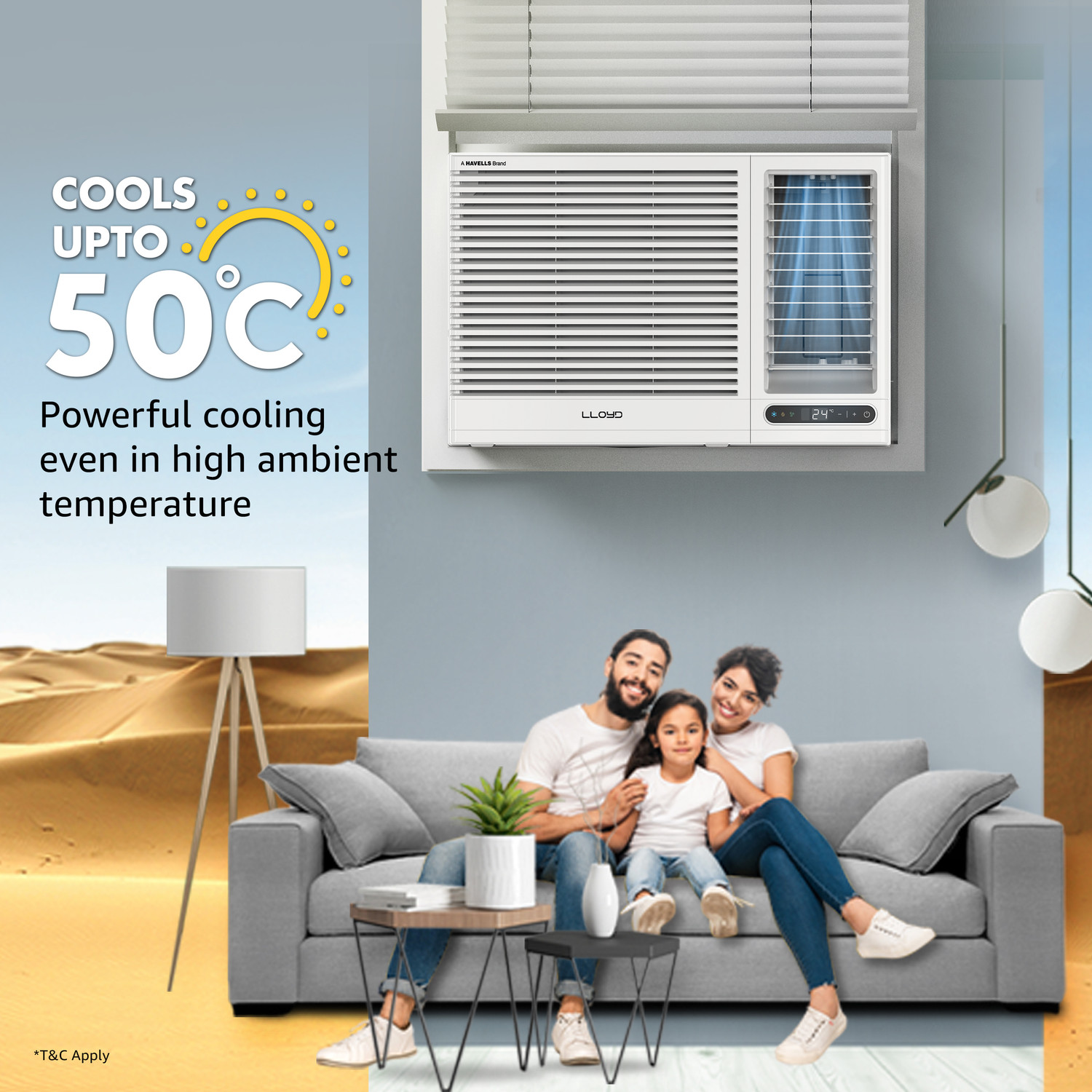 Image of Lloyd 2026 Model 1.5 Ton 3 Star Window Fixed Speed AC