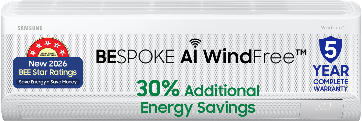 Image of Samsung 2026 Model 1.5 Ton 5 Star Split Inverter with Wi-fi AC