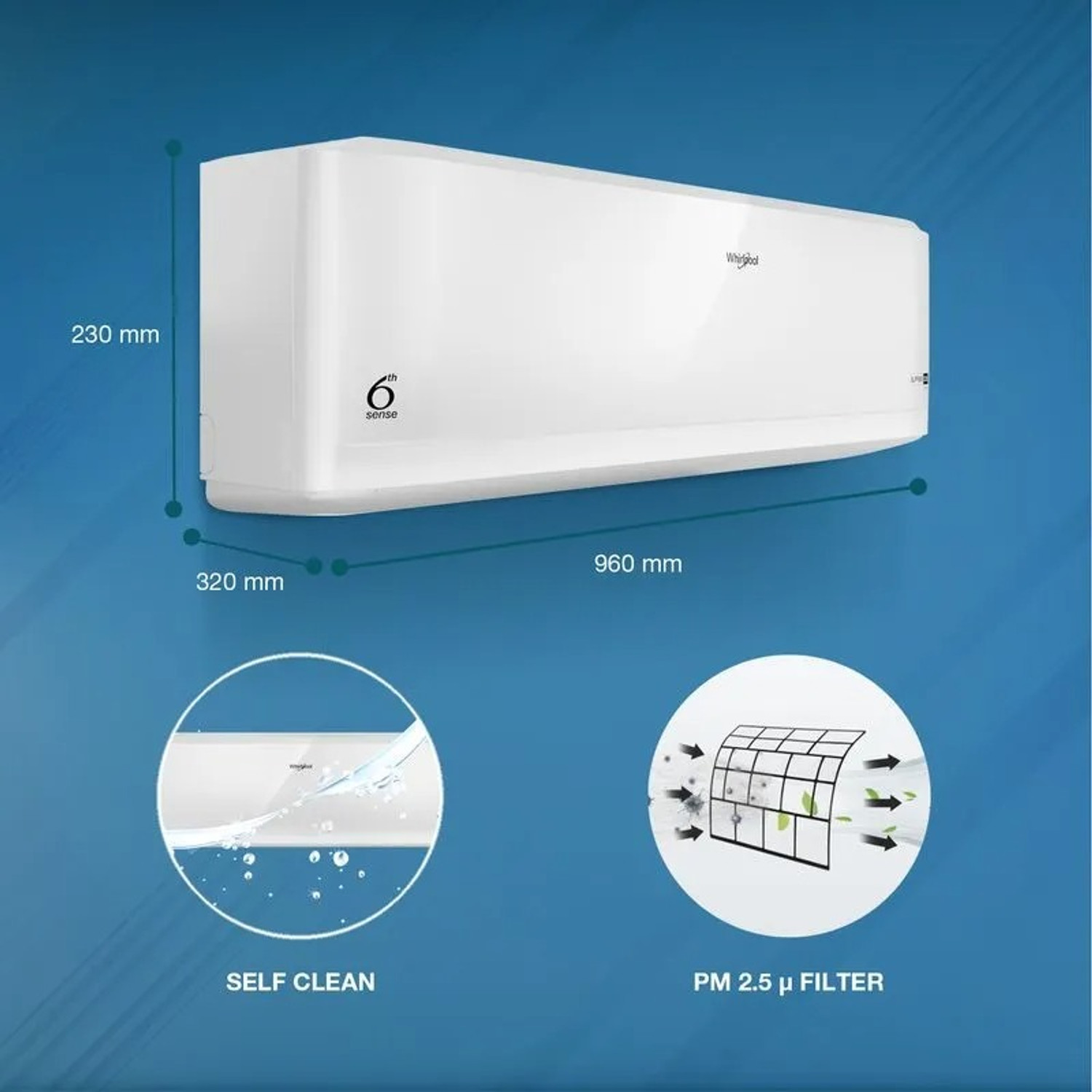 Image of Whirlpool 2025 Model 2 Ton 3 Star Split Inverter AC