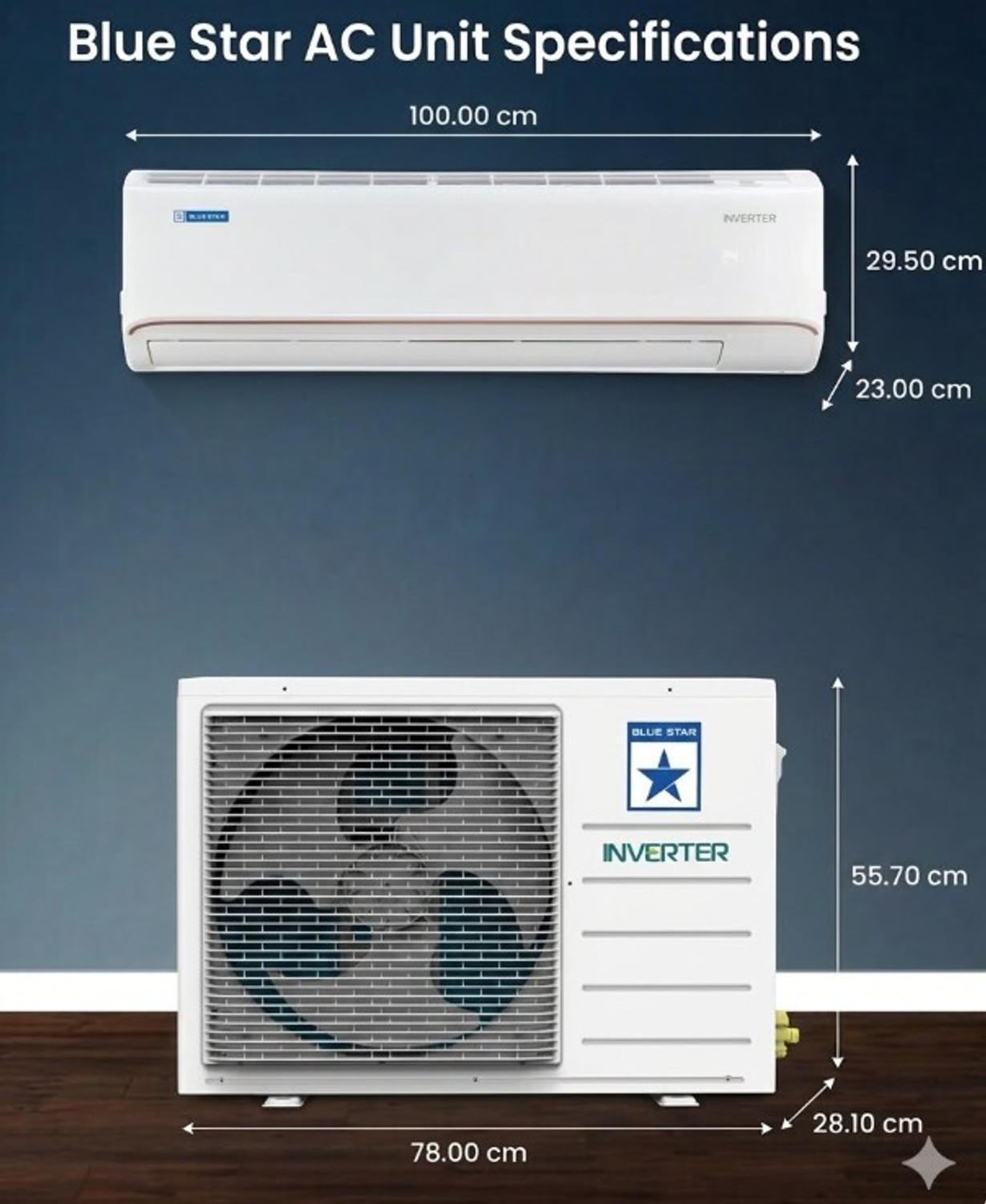 Image of Blue Star 2025 Model 1.5 Ton 5 Star Split Inverter AC
