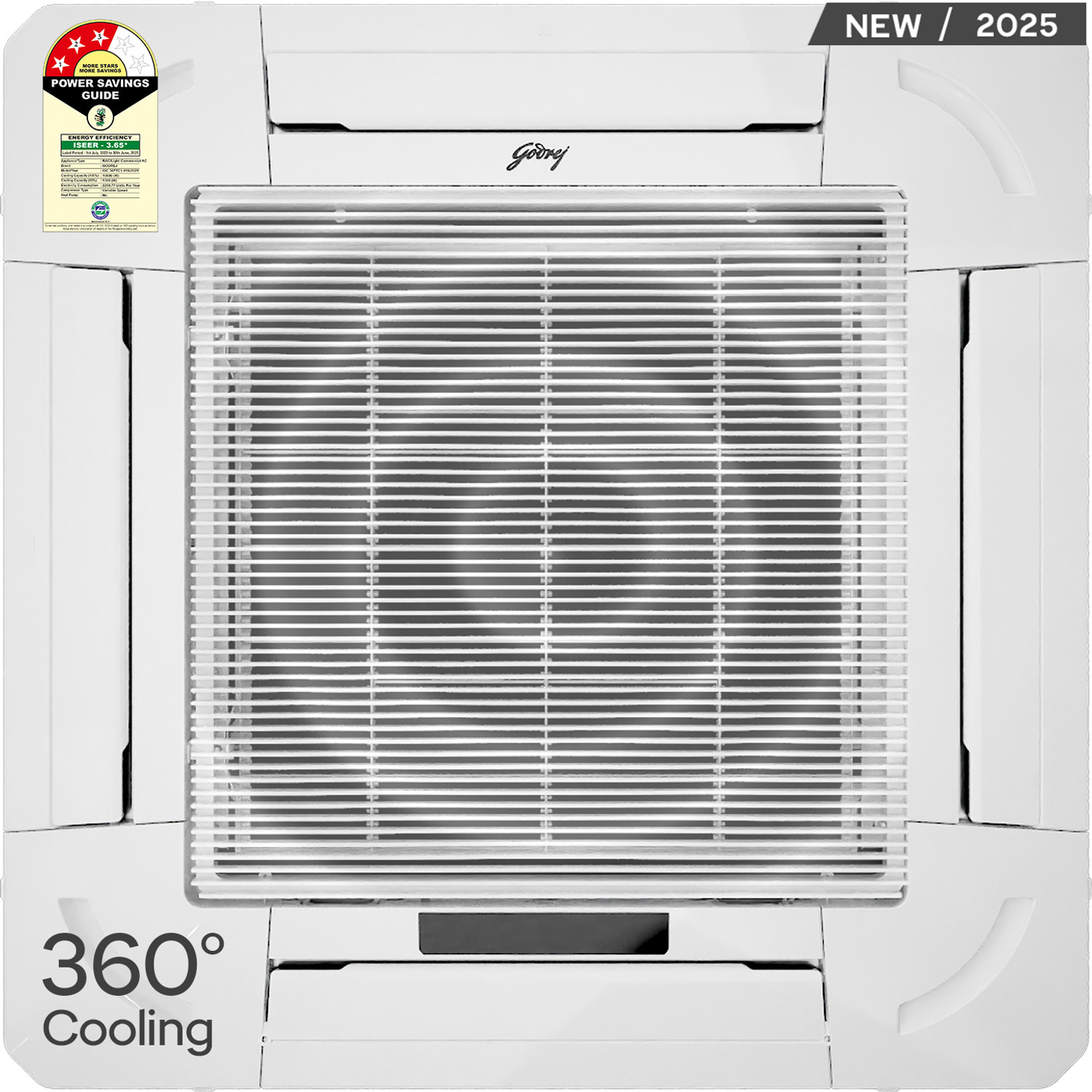 Image of Godrej 2025 Model 3 Ton 3 Star Cassette Inverter With Anti Dust Filter AC