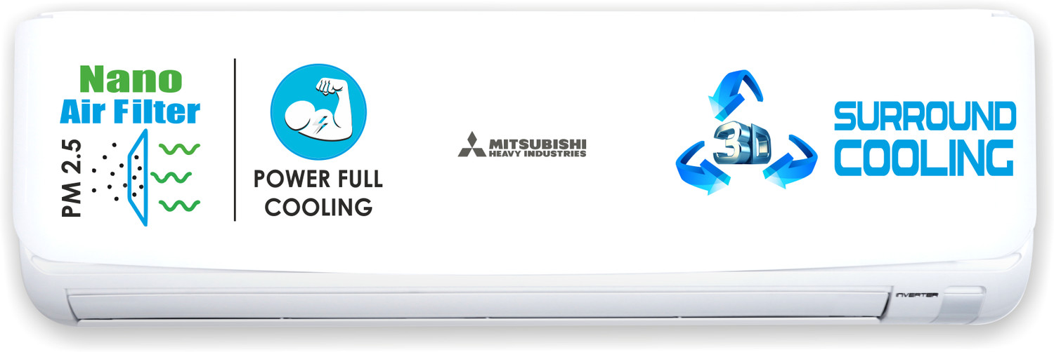 Image of MITSUBISHI HEAVY INDUSTRIES 2025 Model 1 Ton 3 Star Split Hyper Inverter with Wi-fi Hyper Inverter AC AC