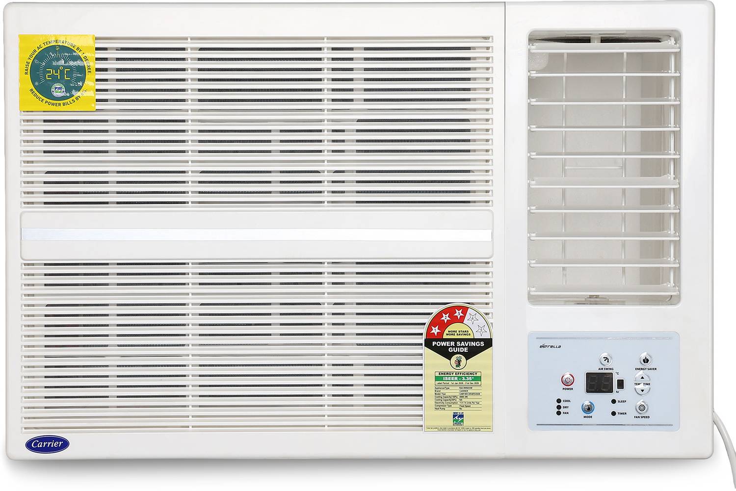 CARRIER 2026 Model 1.5 Ton 3 Star Window Fixed Speed AC