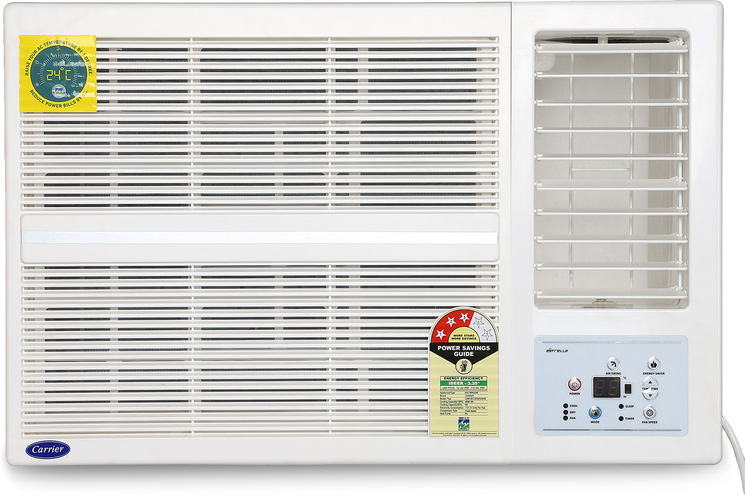 Image of CARRIER 2026 Model 1.5 Ton 3 Star Window Fixed Speed AC