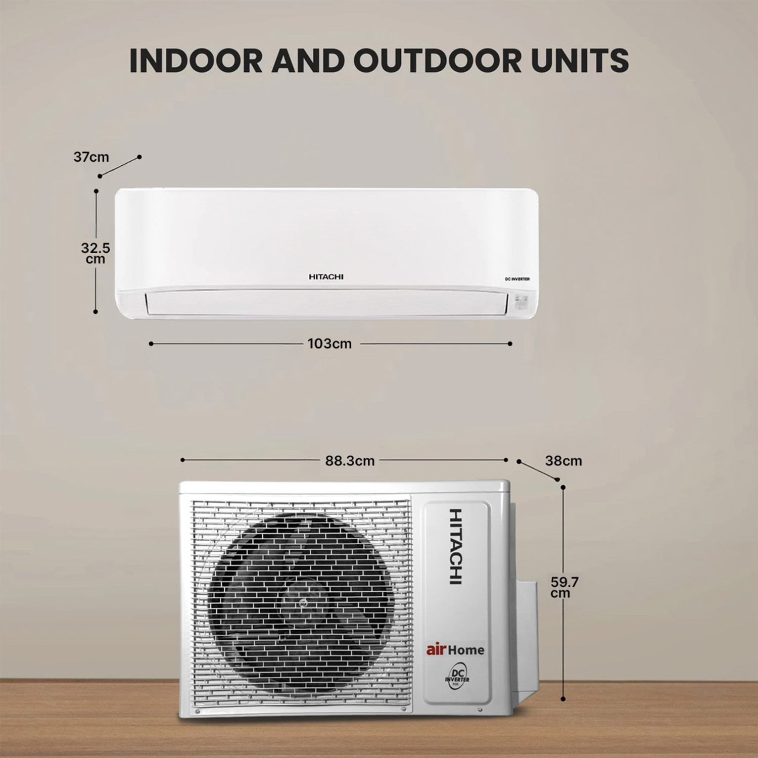Image of Hitachi 2026 Model 1.5 Ton 3 Star Split Inverter AC