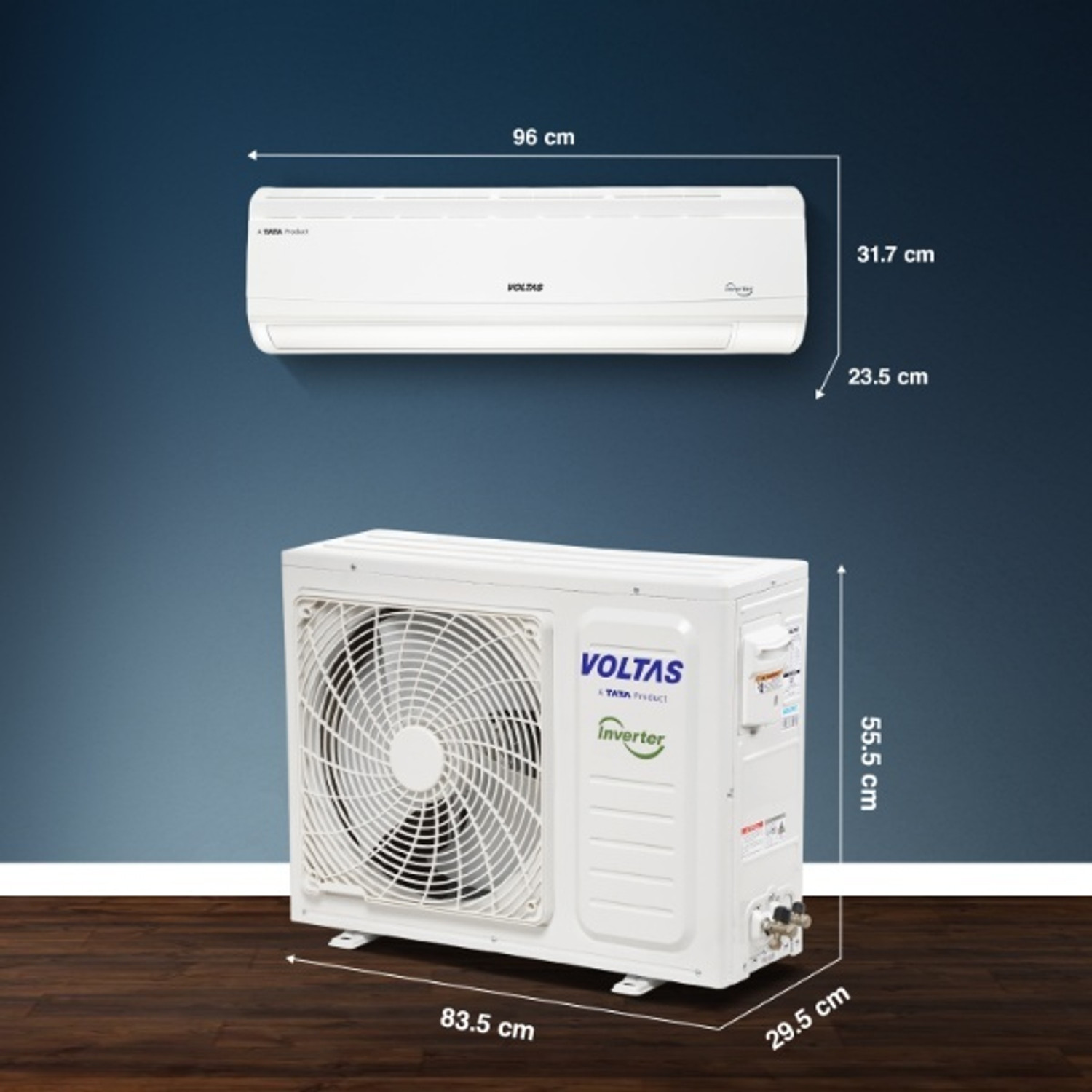 Image of Voltas 2025 Model 1.5 Ton 5 Star Split Inverter AC