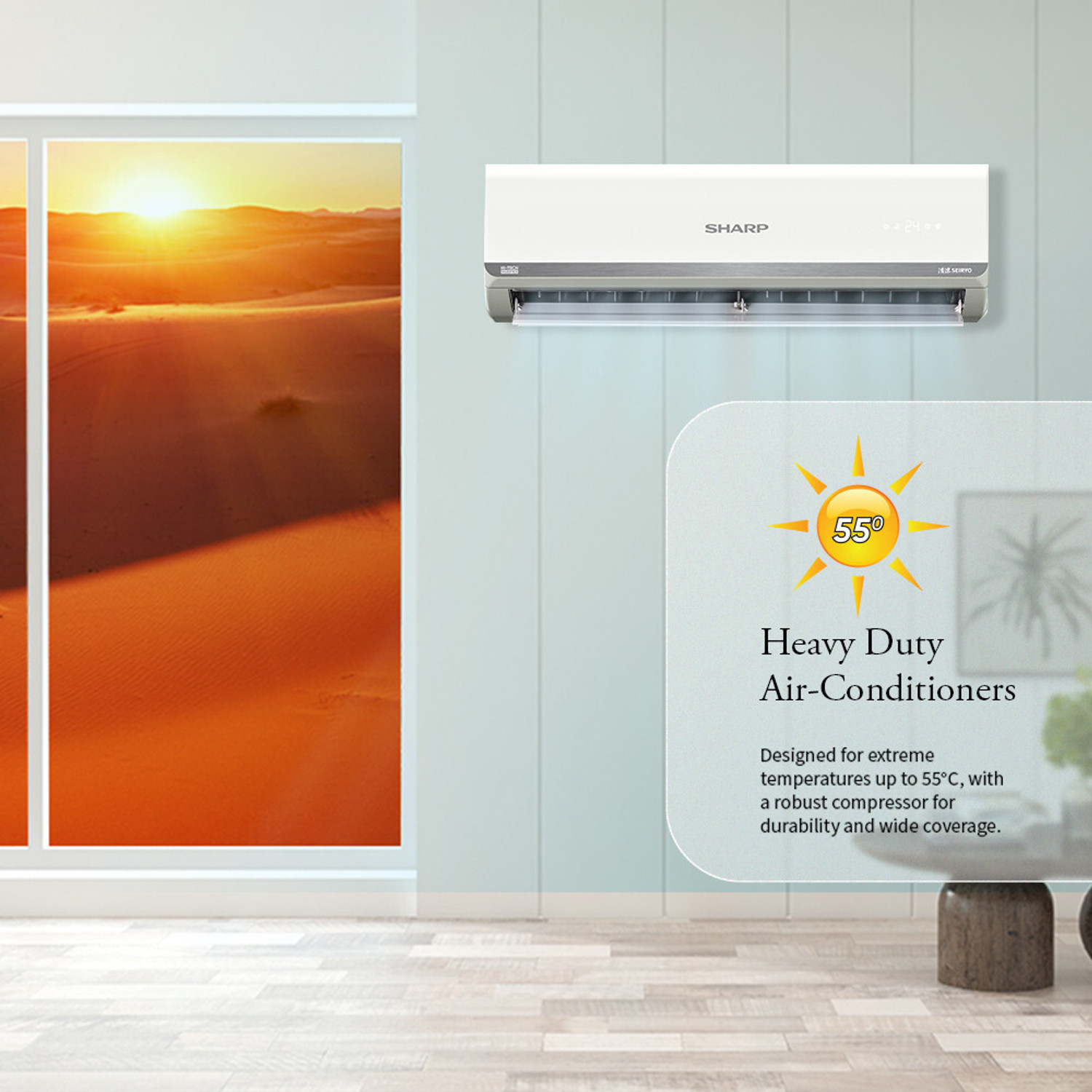 Image of Sharp 2025 Model 1.5 Ton 3 Star Split Inverter AC