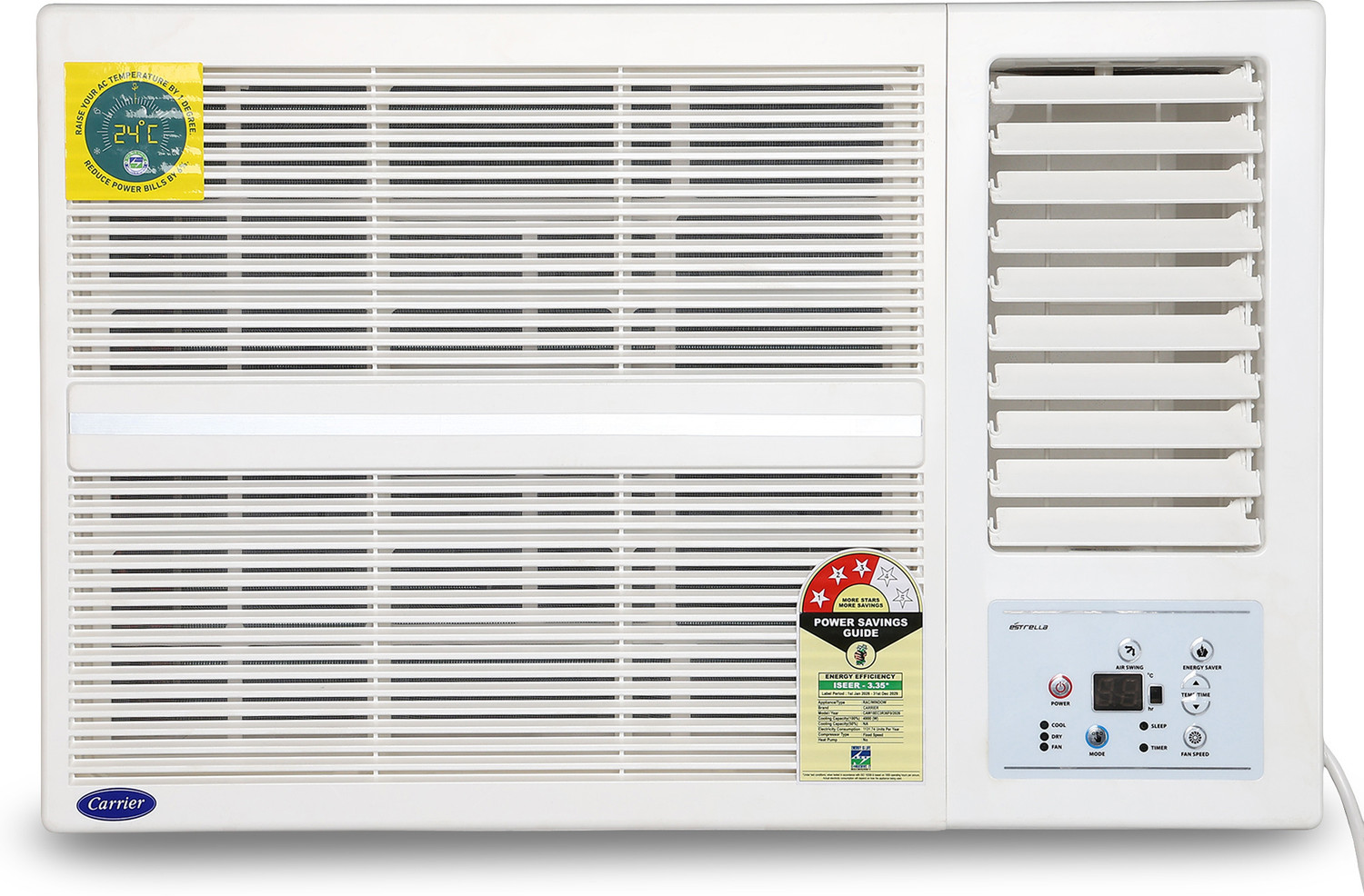 Image of CARRIER 2026 Model 1.5 Ton 3 Star Window Fixed Speed AC