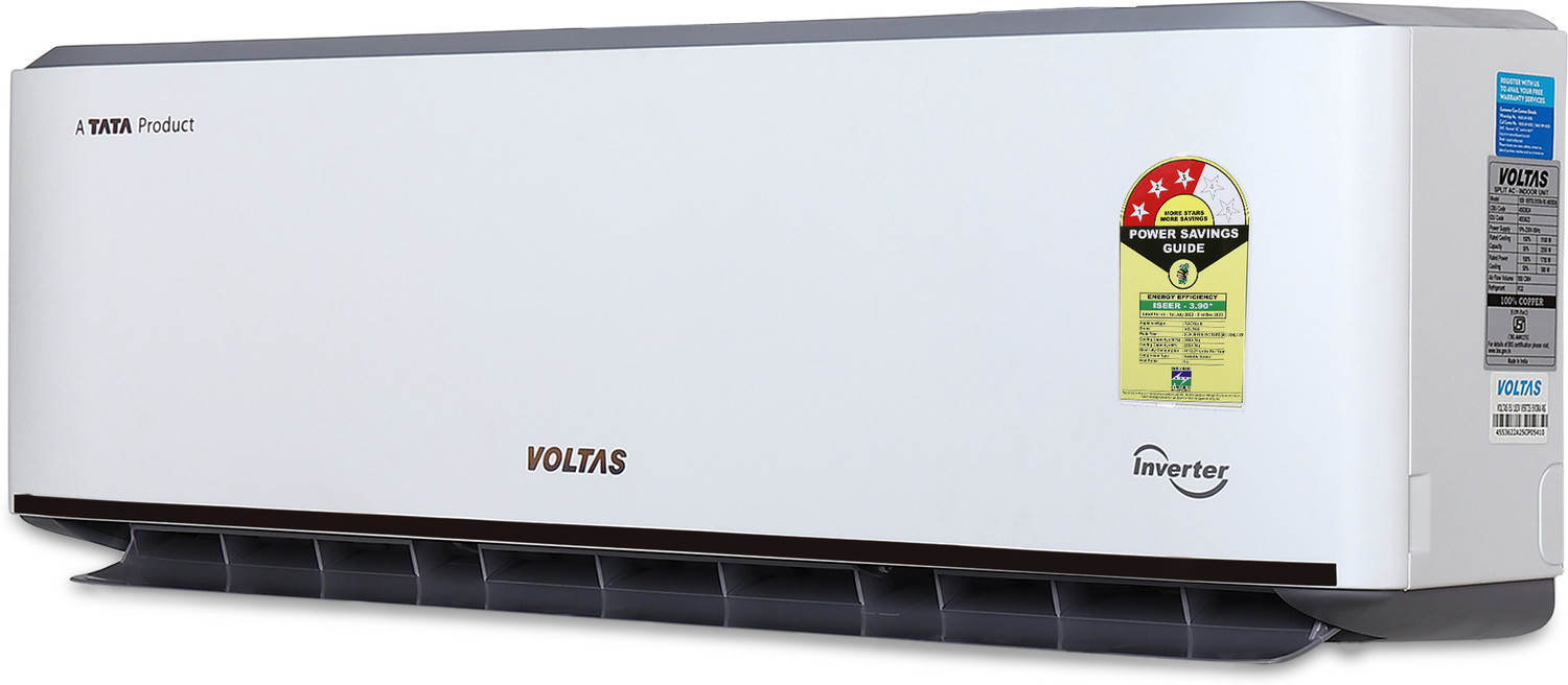 Image of Voltas 2025 Model 1.5 Ton 3 Star Split Inverter with Wi-fi AC (SAC 183V VERTIS EVORA RG, White)