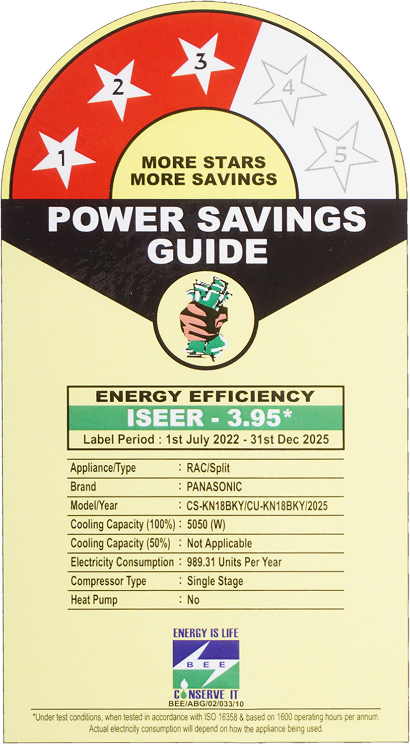 Image of Panasonic 2025 Model 1.5 Ton 3 Star Split Fixed Speed AC