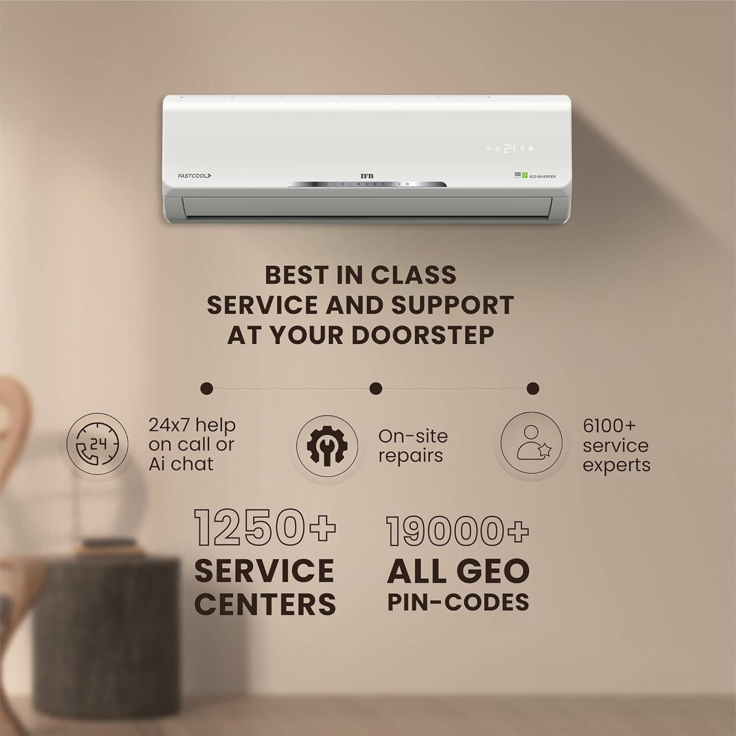 Image of IFB 2025 Model 1 Ton 3 Star Split Inverter AC