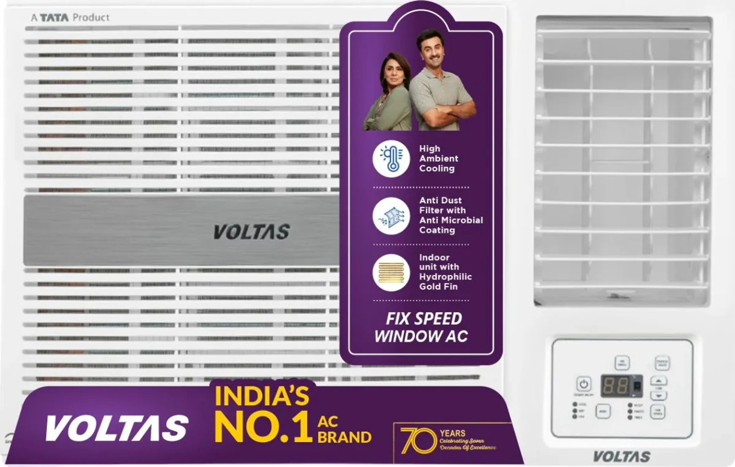 Image of Voltas 2026 Model 1.5 Ton 2 Star Window Fixed Speed AC