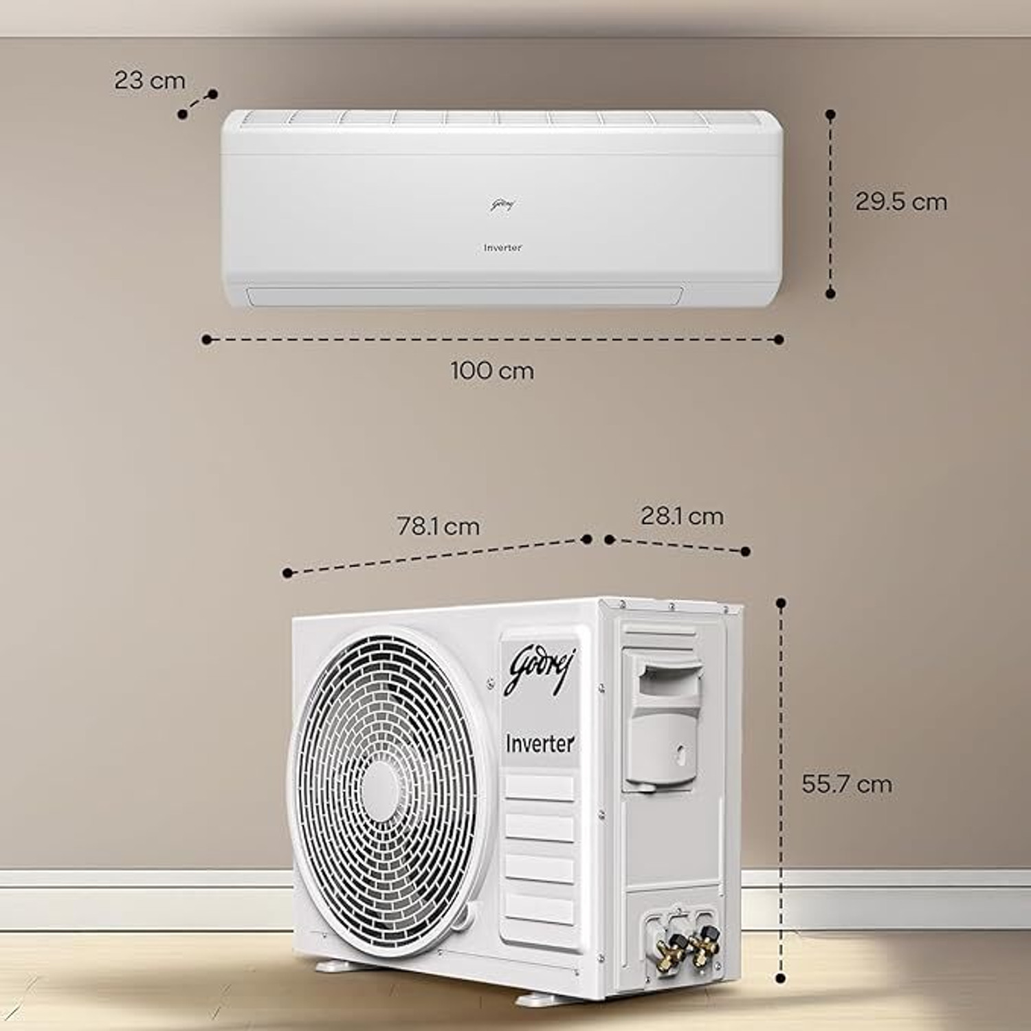 Image of Godrej 2025 Model 2 Ton 3 Star Split Inverter AC