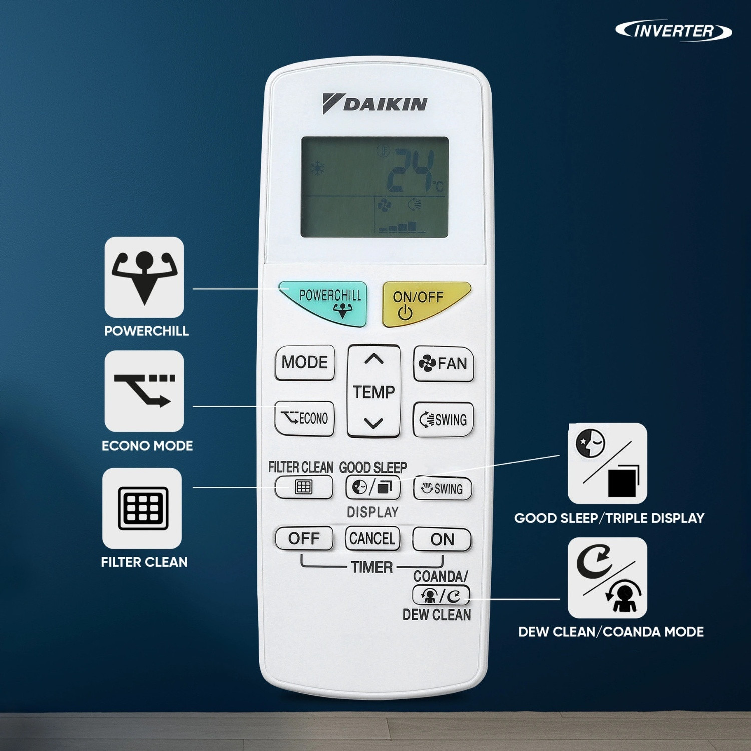 Image of Daikin 2026 Model 1.5 Ton 5 Star Split Inverter AC