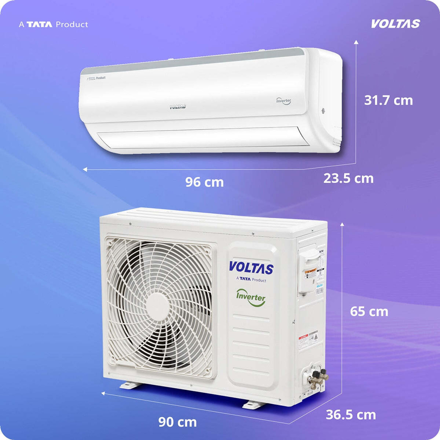 Image of Voltas 2026 Model 1.5 Ton 5 Star Split Inverter AC