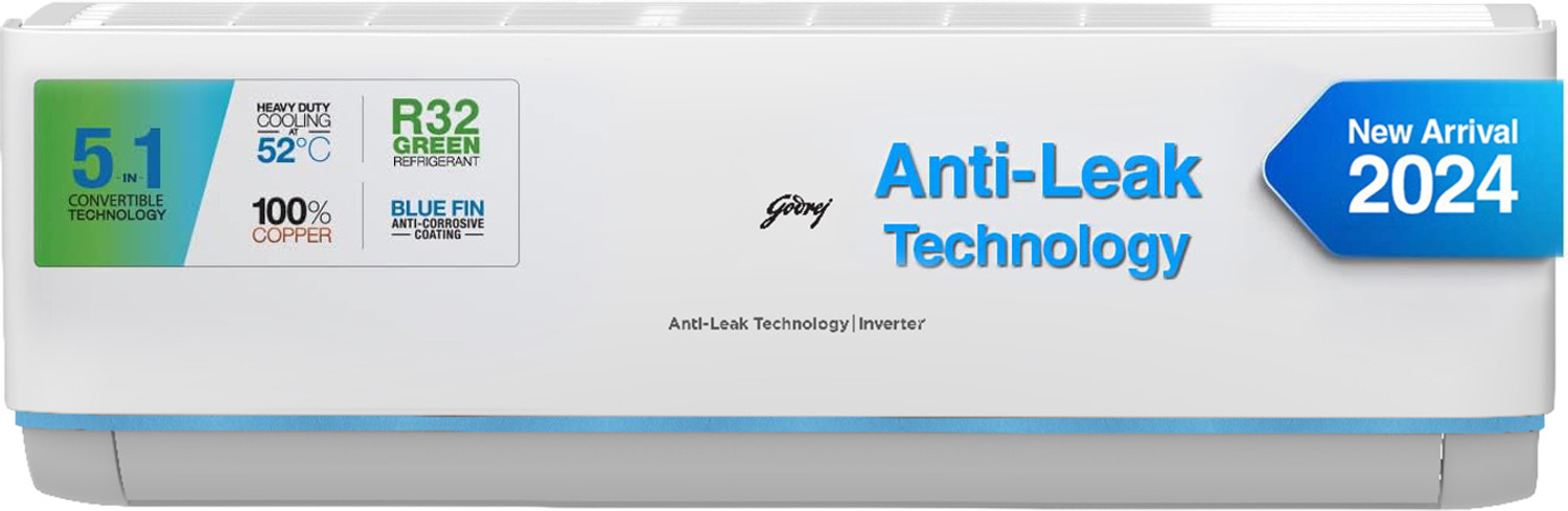 Image of Godrej 2024 Model 1.5 Ton 3 Star Split Inverter Anti Leak And Heavy Duty Cooling at Extreme Temperature AC