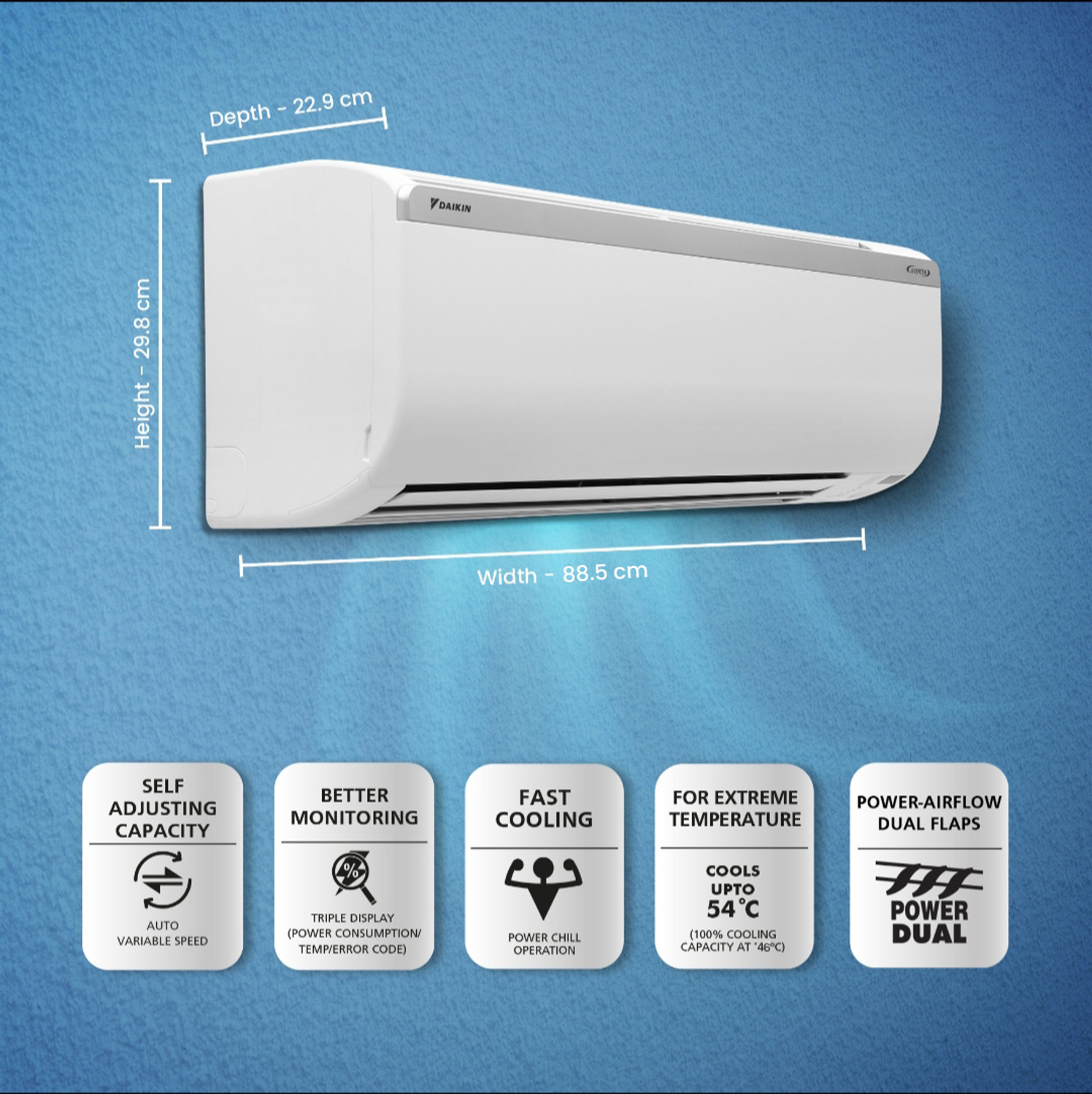 Image of Daikin 2025 Model 1.5 Ton 5 Star Split Inverter AC