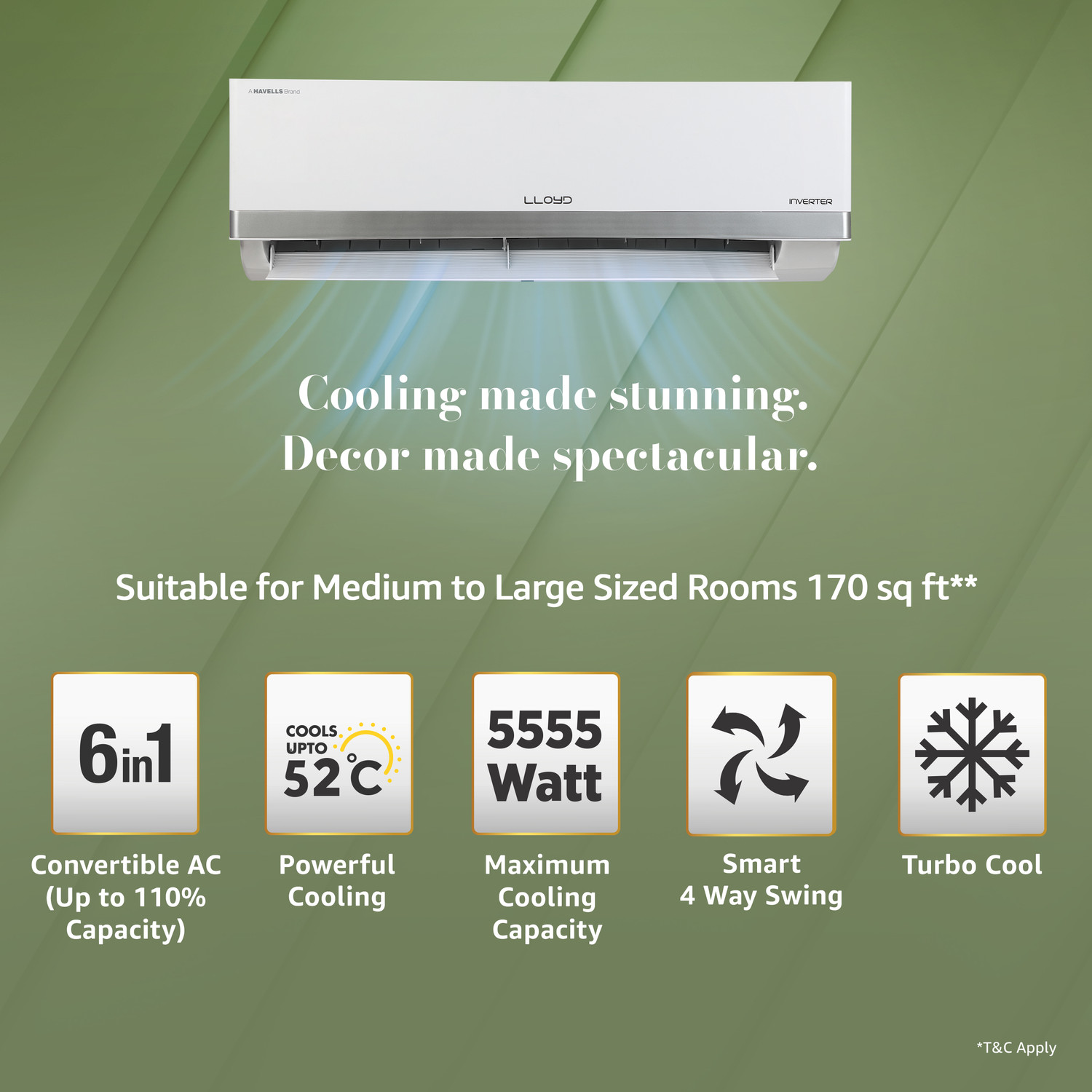 Image of Lloyd 2025 Model 1.5 Ton 3 Star Split Inverter AC