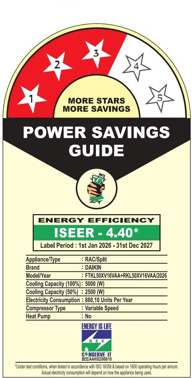 Image of Daikin 2026 Model 1.5 Ton 3 Star Split Inverter AC