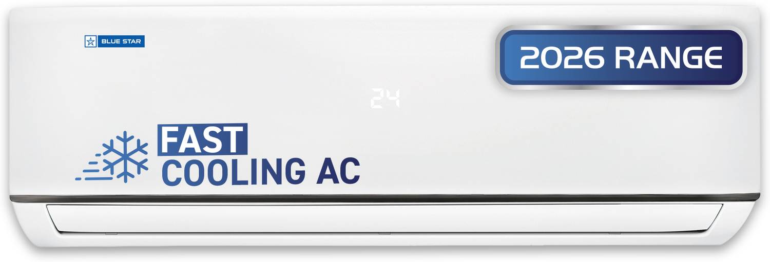 Blue Star 2026 Model 1 Ton 2 Star Split Fixed Speed AC