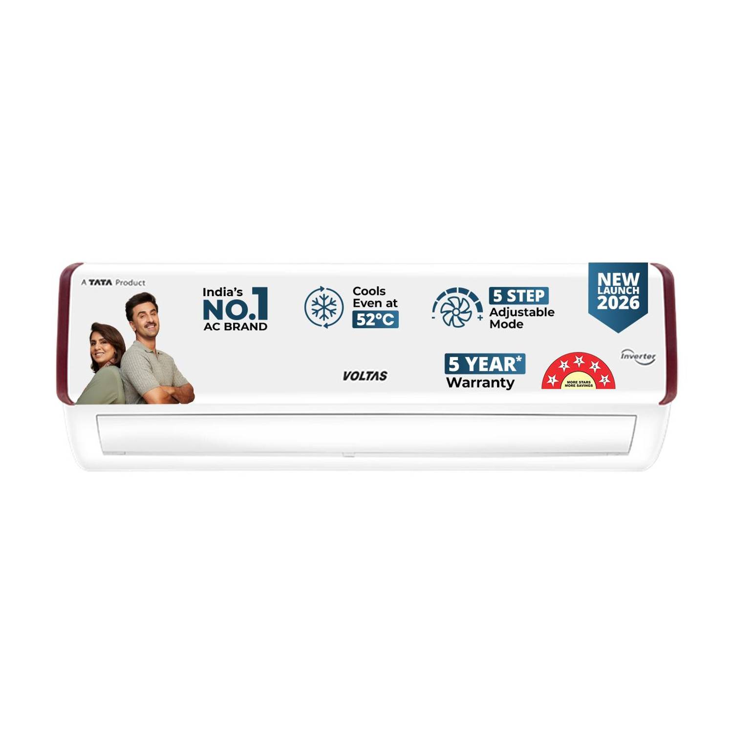 Voltas 2026 Model 1.5 Ton 5 Star Split Inverter AC price history chart and lowest price