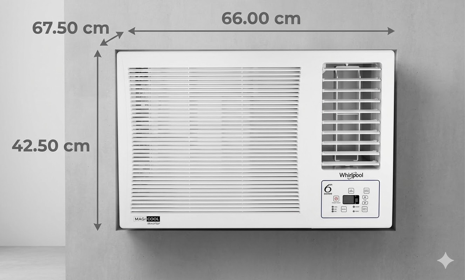 Image of Whirlpool 2026 Model 1.5 Ton 3 Star Window Inverter AC