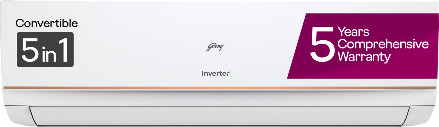 Image of Godrej 2023 Model 1 Ton 5 Star Split Inverter i-sense Technology with Blue Fin Anti Corrosive Coating AC