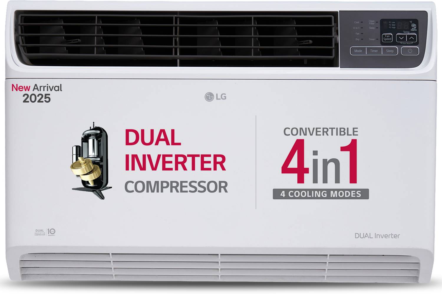 LG 2025 Model 1.5 Ton 5 Star Window Dual Inverter Convertible 4-in-1 Cooling with Faster Cooling and Energy Saving, 4 Way Air Swing and HD Filter AC price history chart and lowest price