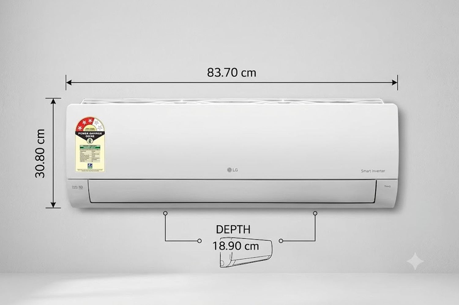 Image of LG 2025 Model 1.5 Ton 3 Star Split Inverter AC