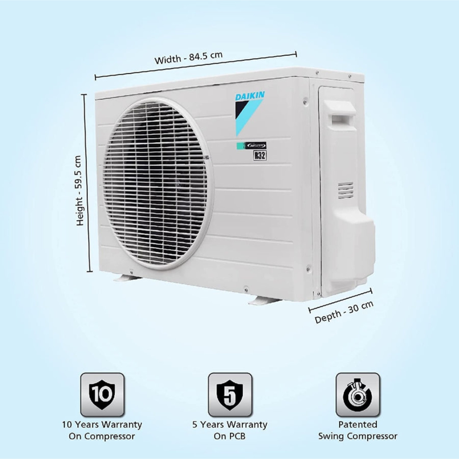 Image of Daikin 2024 Model 1.5 Ton 5 Star Split Inverter AC