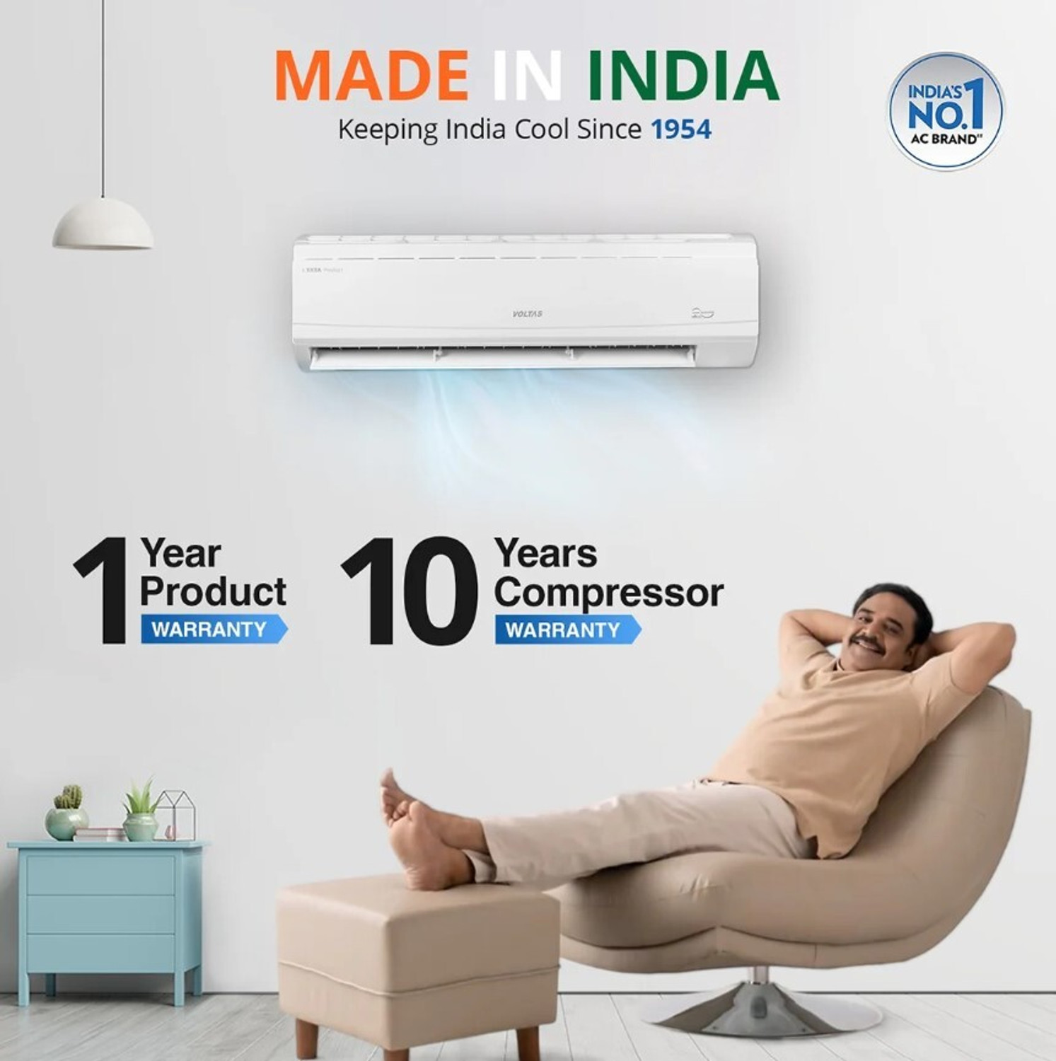 Image of Voltas 2024 Model 2 Ton 5 Star Split Inverter AC