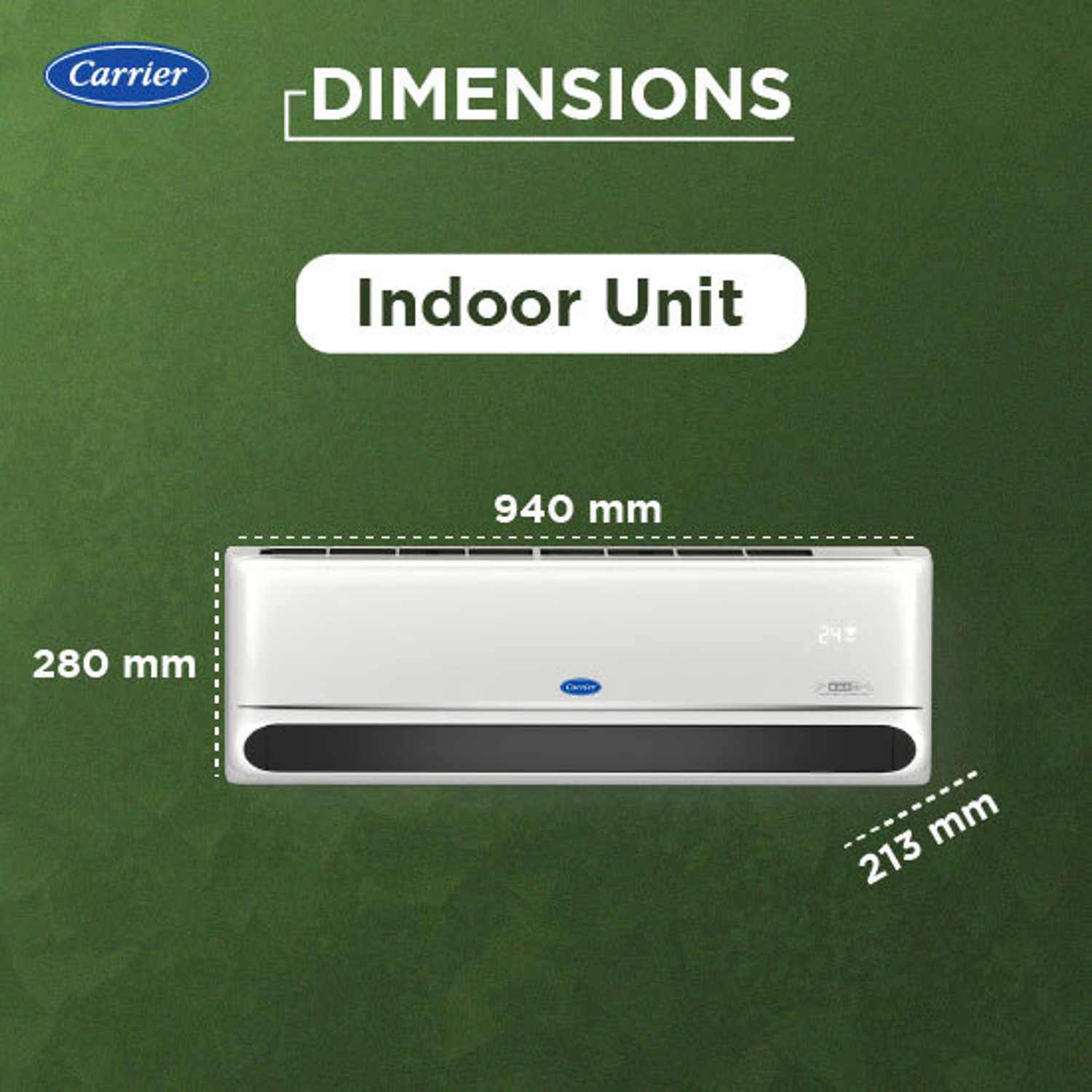 Image of CARRIER 2026 Model 1 Ton 5 Star Split Inverter AC