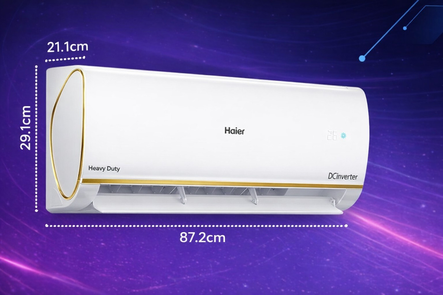 Image of Haier 2026 Model 1 Ton 5 Star Split Inverter with Wi-fi AC