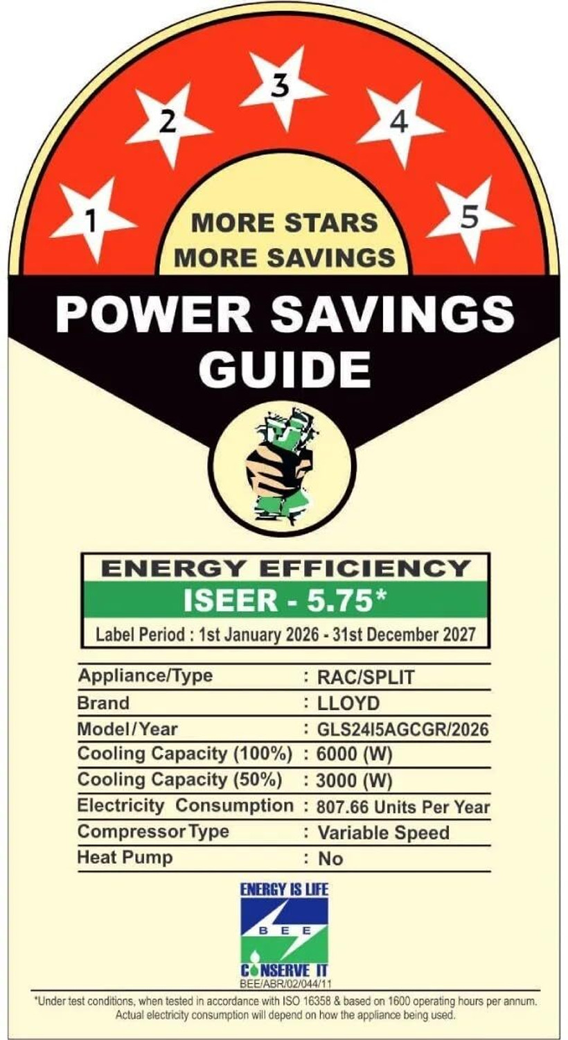 Image of Lloyd 2026 Model 2 Ton 5 Star Split Inverter AC