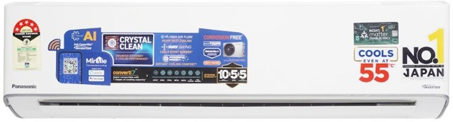 Image of Panasonic 2025 Model 2 Ton 5 Star Split Inverter with Wi-fi AC