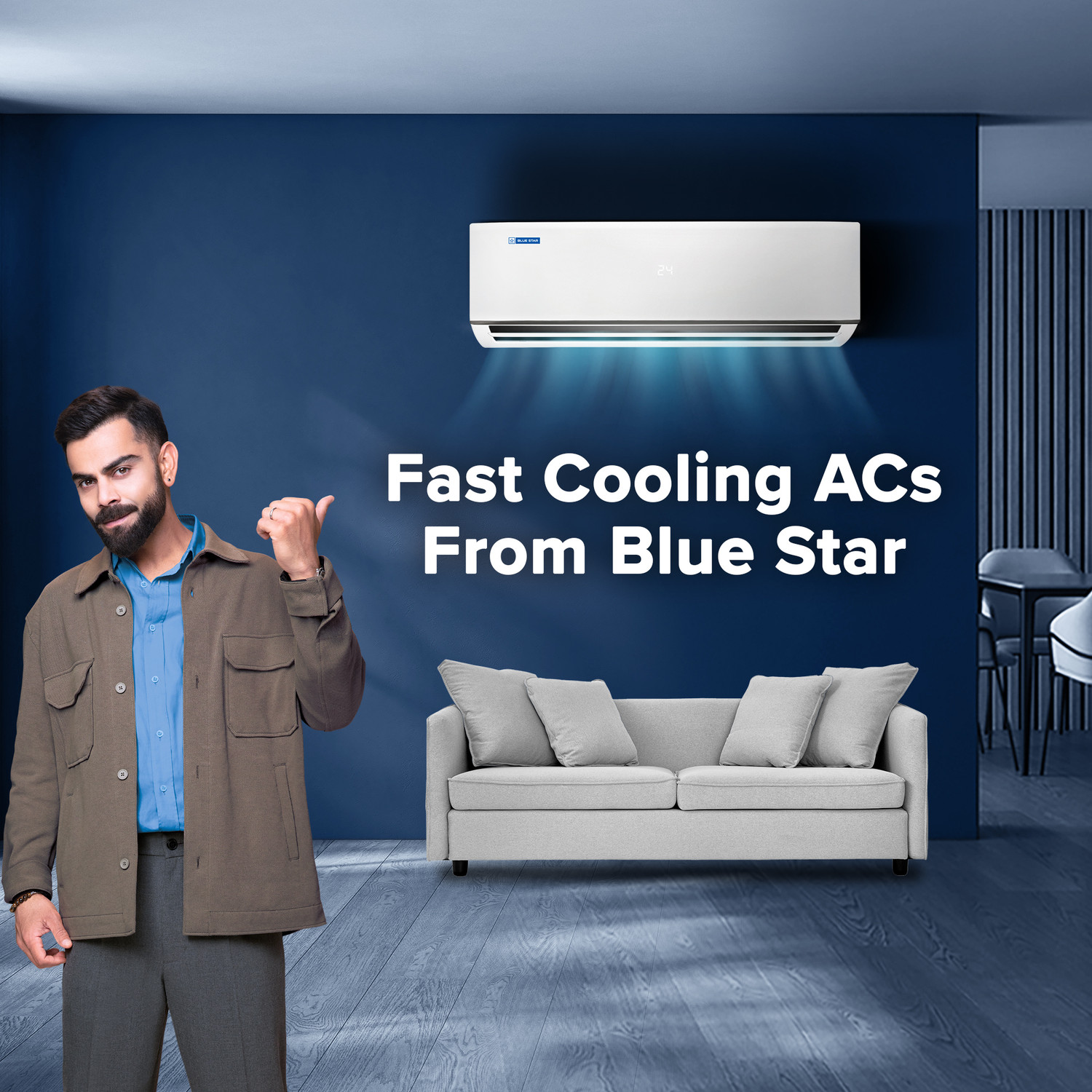 Image of Blue Star 2026 Model 2 Ton 3 Star Split Inverter AC