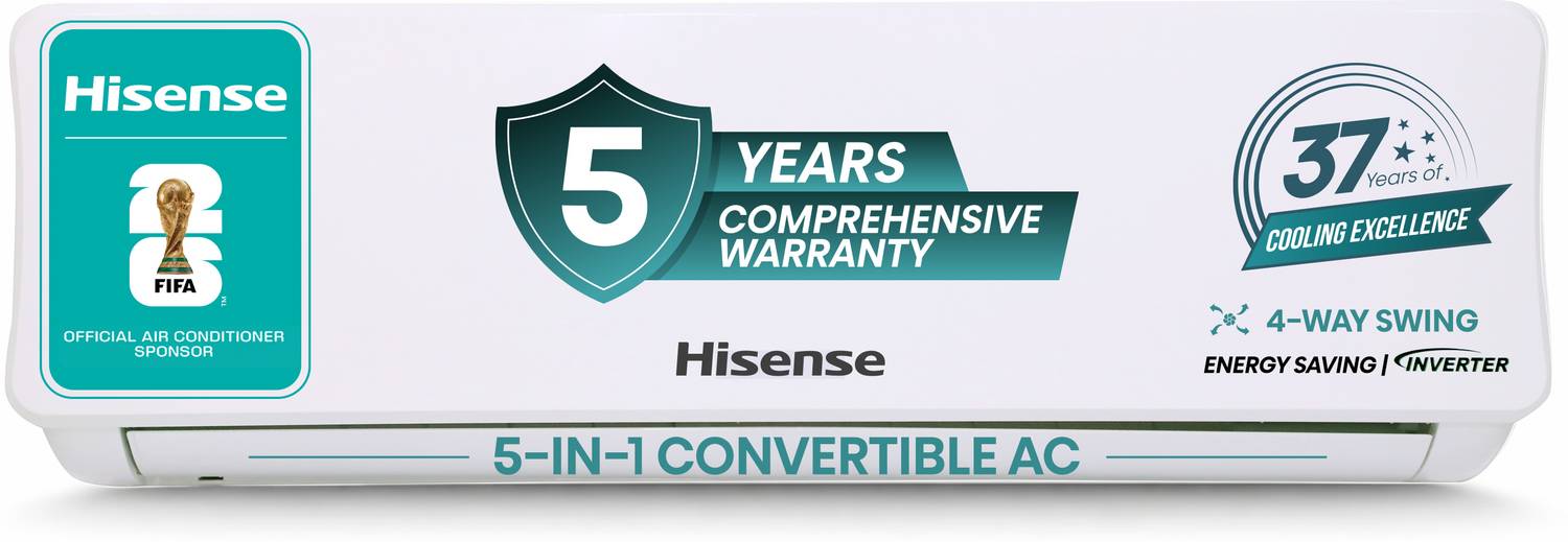 Hisense 2025 Model 1.5 Ton 3 Star Split Inverter AC ((AS-18TR4R3E