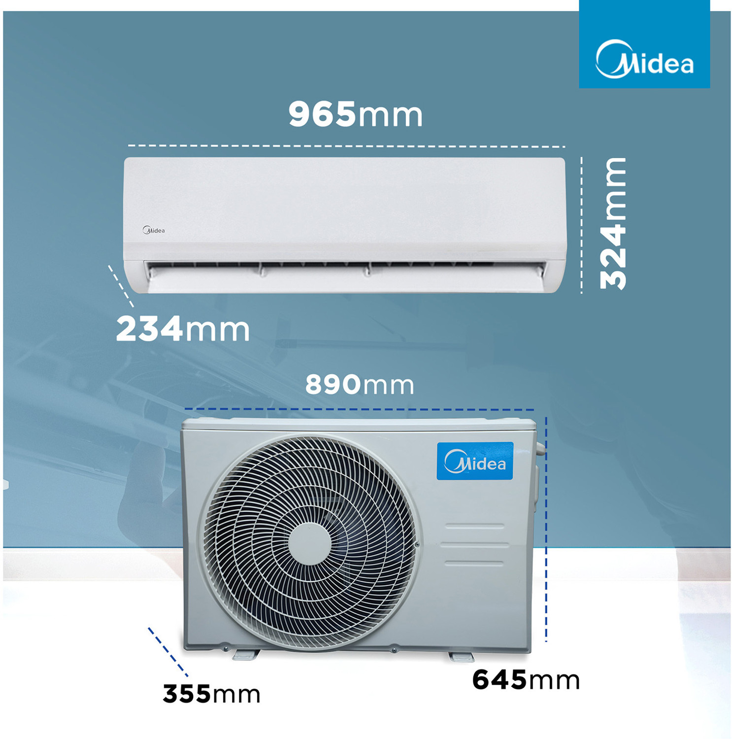 Image of Midea 2026 Model 1.5 Ton 5 Star Split AI Inverter with Wi-fi Convertible 6-in-1 with Turbo Mode for Faster Cooling, Auto Defrost Clean and HD & PM 2.5 Filter AC