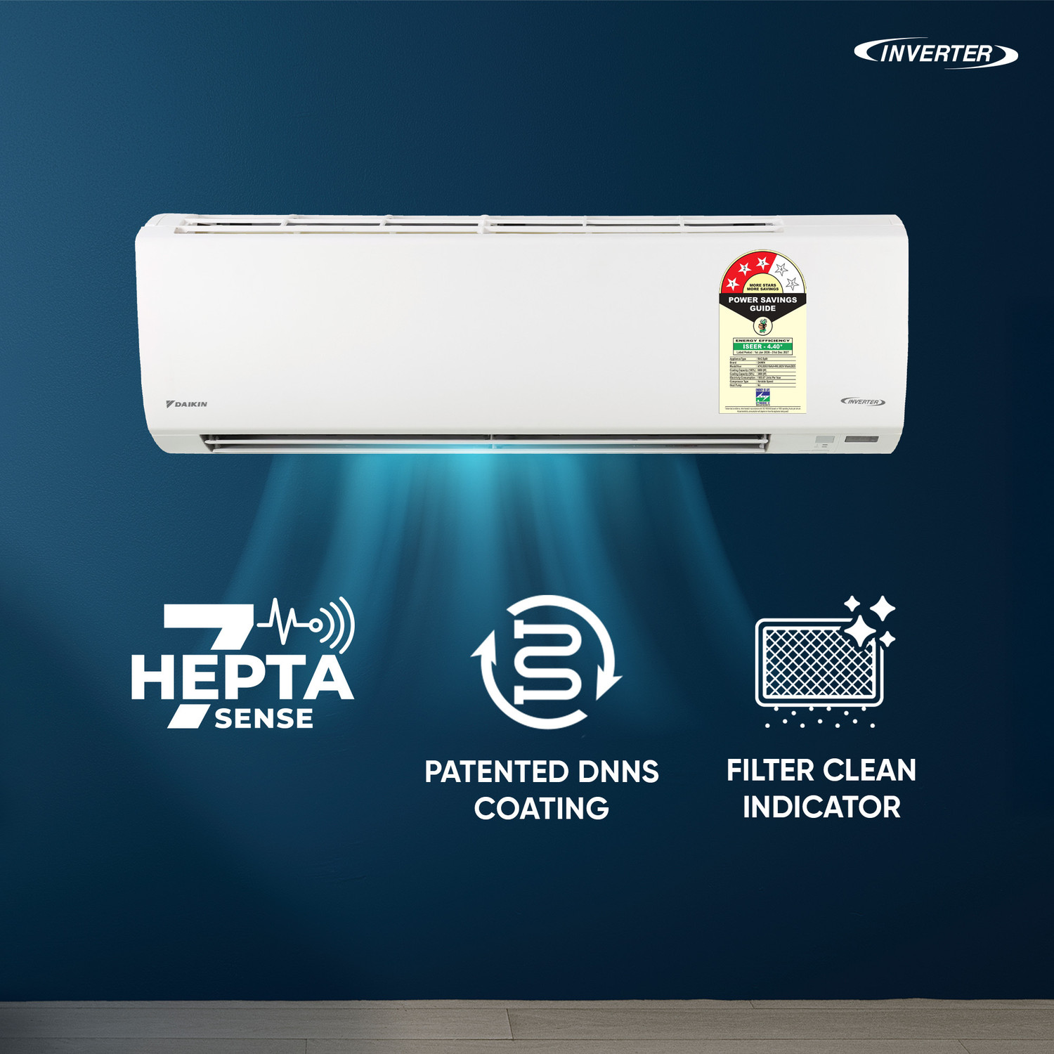 Image of Daikin 2026 Model 1.8 Ton 3 Star Split Inverter AC