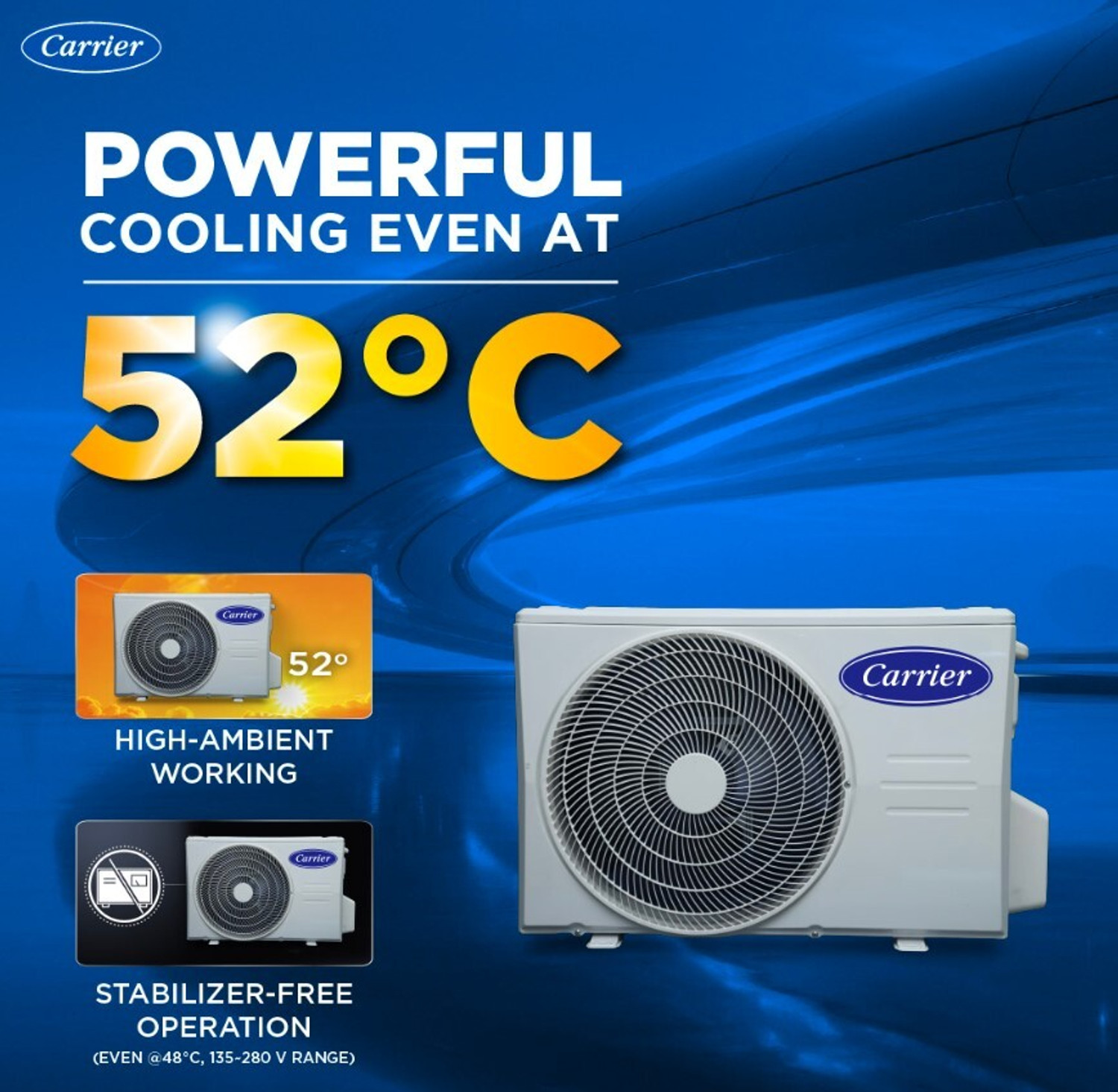 Image of CARRIER 2026 Model 1 Ton 5 Star Split AI Inverter with Wi-fi Convertible 6-in-1 with Geo-Fencing & Voice Control,Smart Energy Display, Insta Cool, Auto Defrost Clean AC