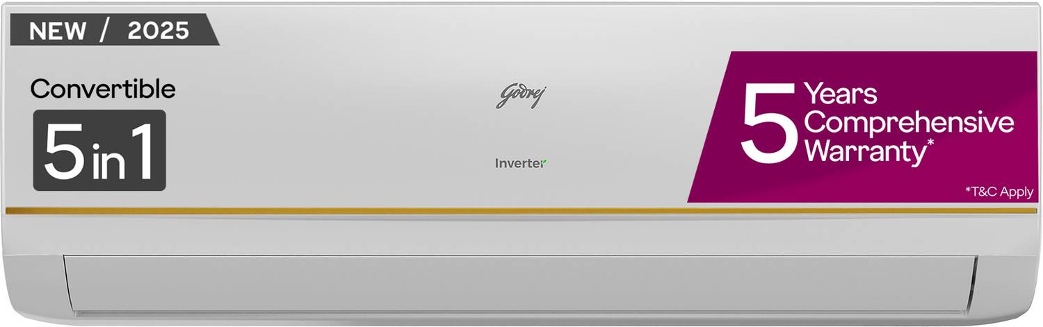 Flipkart.com | Buy Godrej 2025 Model 1.4 Ton 3 Star Split Inverter 5-In-1-Convertible Cooling Heavy Duty Cooling At Extreme Temperature AC Online at best Prices In India